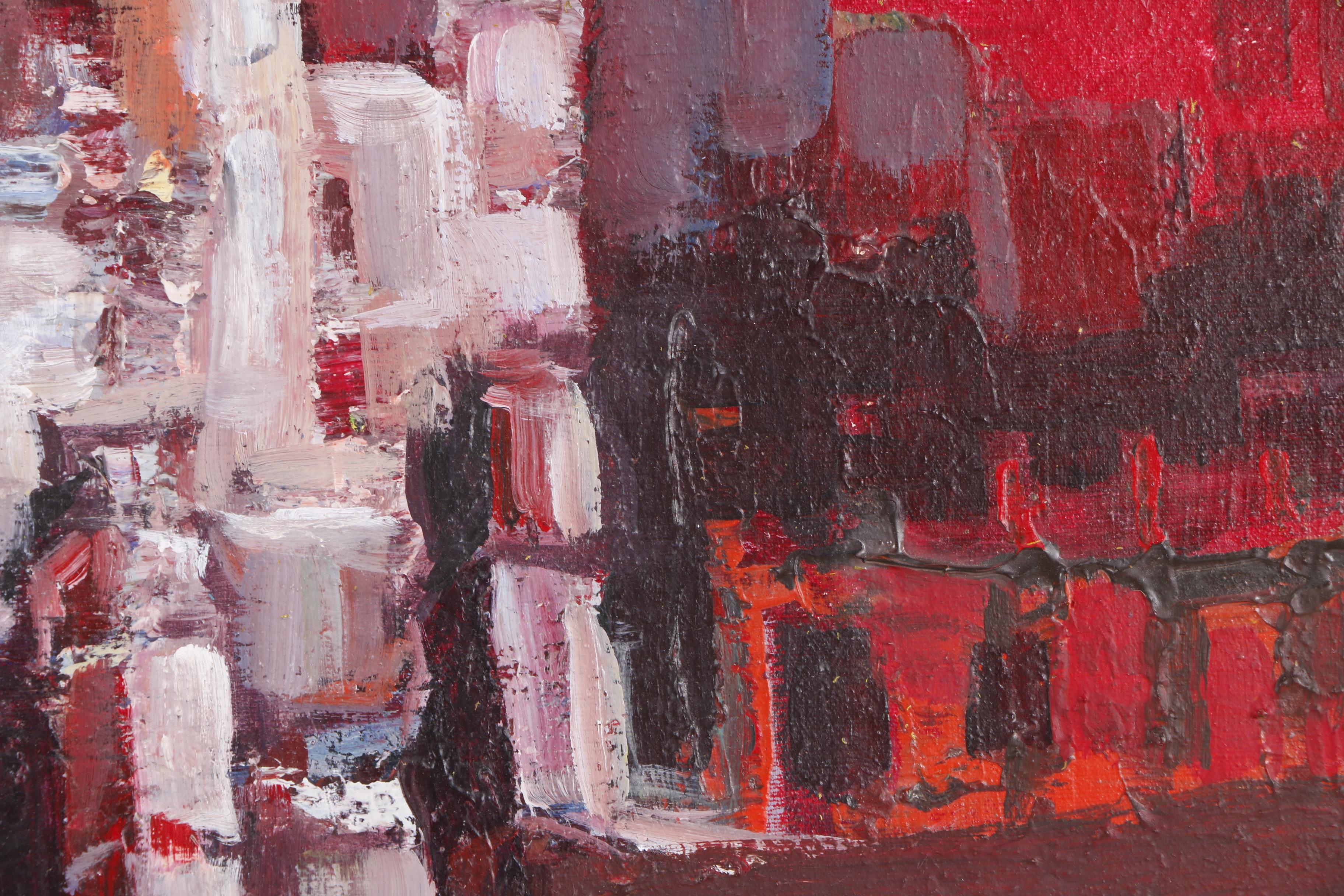 V. Besugo Oil Painting "D. Quixote, Cidade Fantasma"