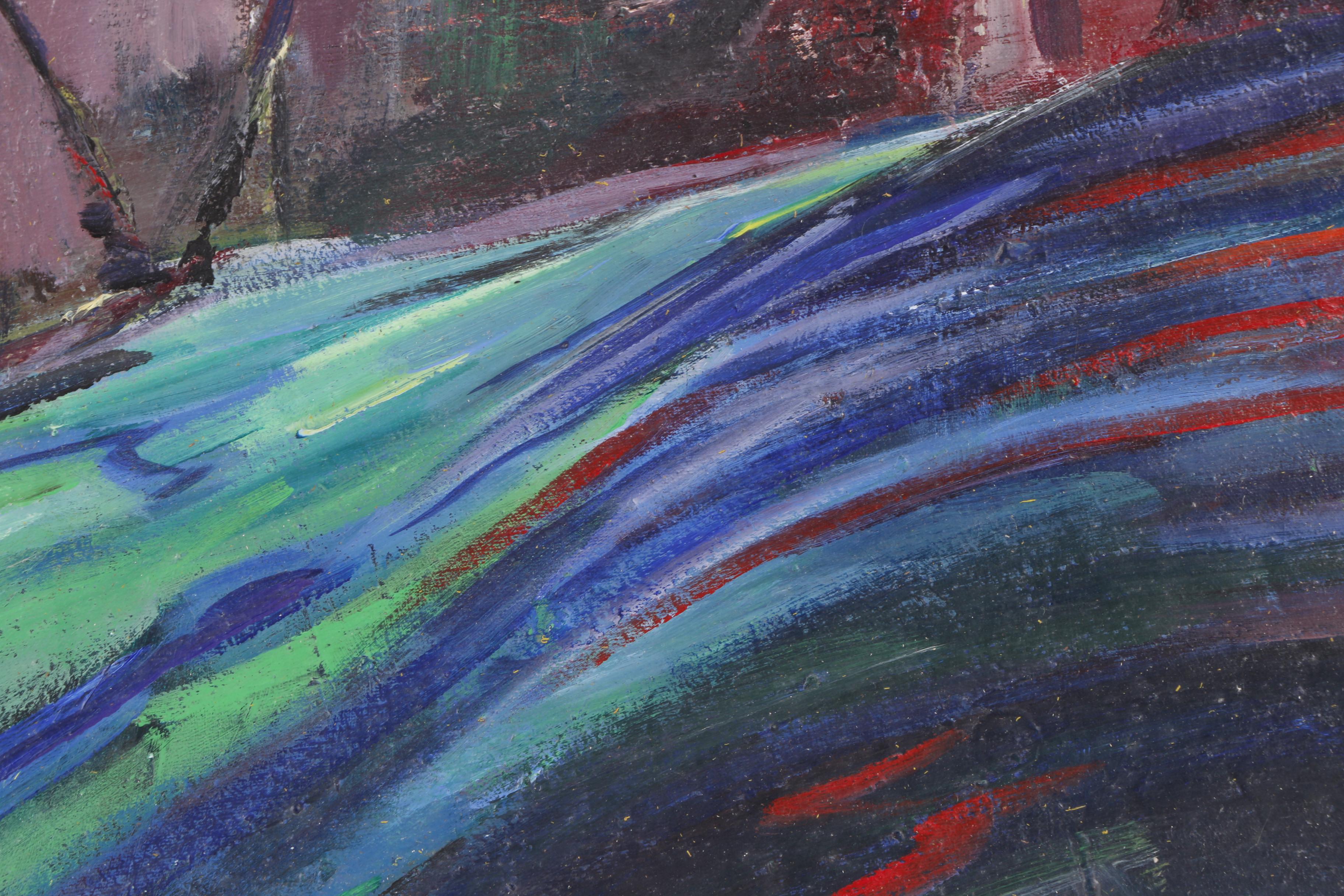 V. Besugo Oil Painting "D. Quixote, Cidade Fantasma"