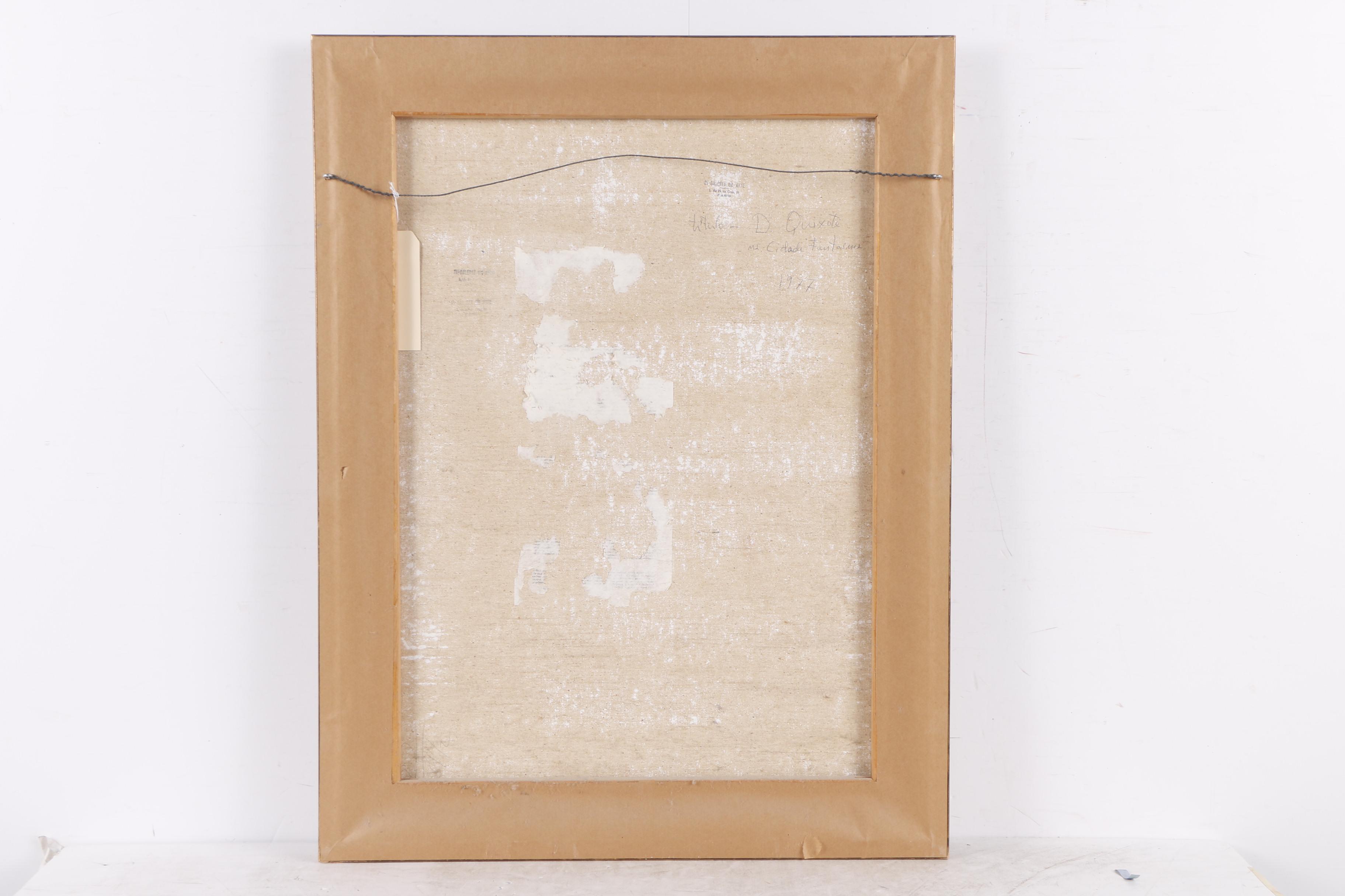 V. Besugo Oil Painting "D. Quixote, Cidade Fantasma"