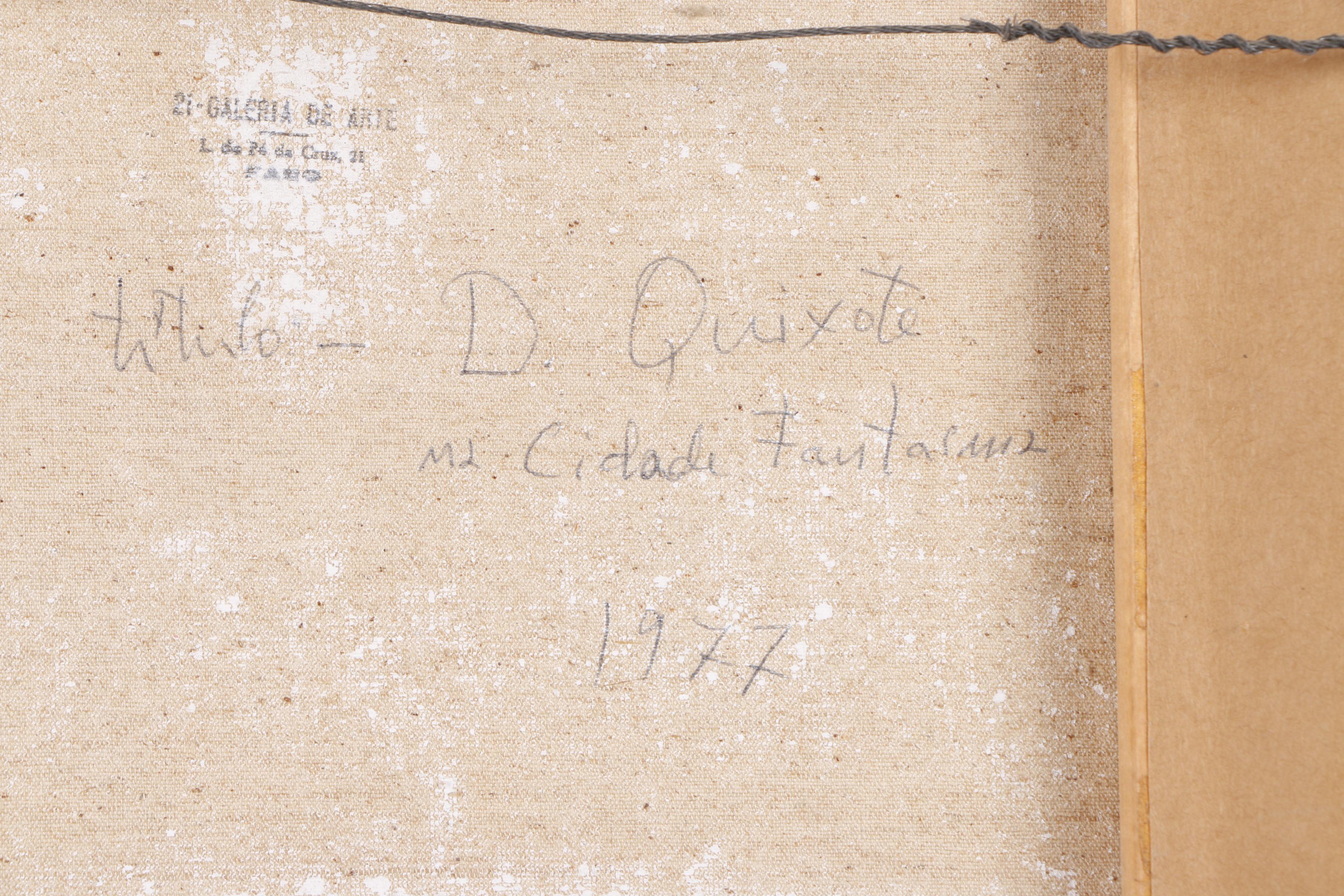 V. Besugo Oil Painting "D. Quixote, Cidade Fantasma"