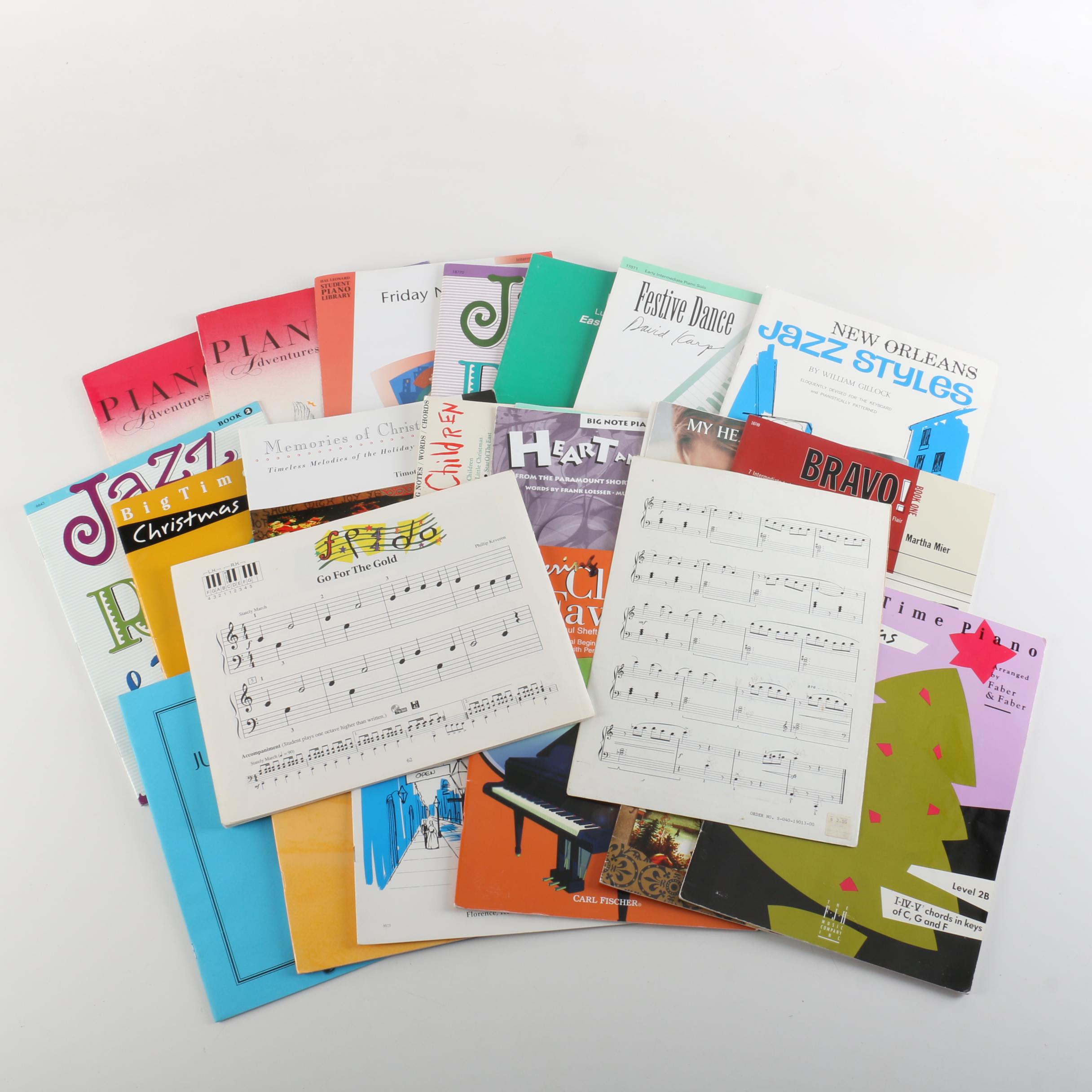 Piano Sheet Music and Theory Books