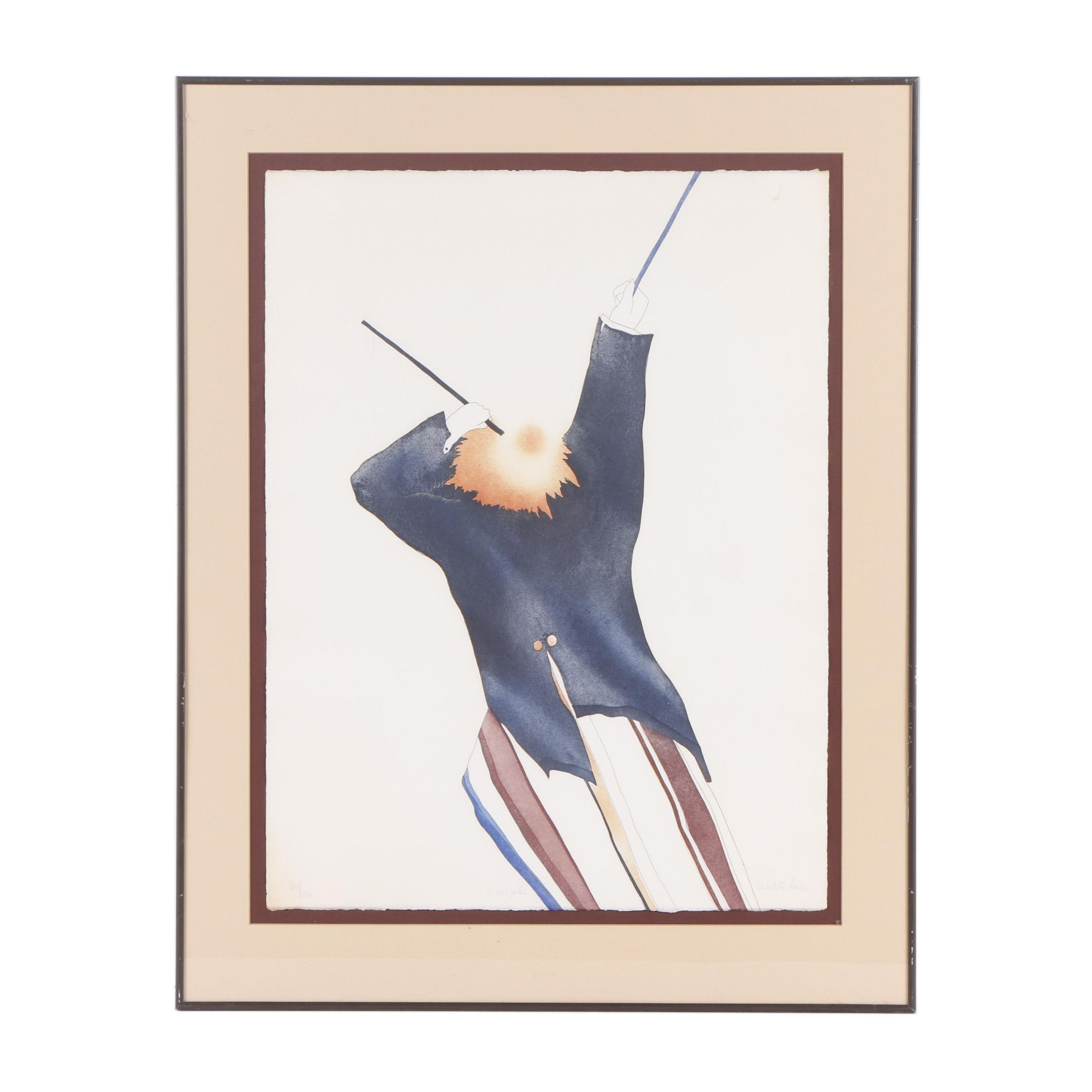 Charlotte Reine Color Etching "Accord Perdu"