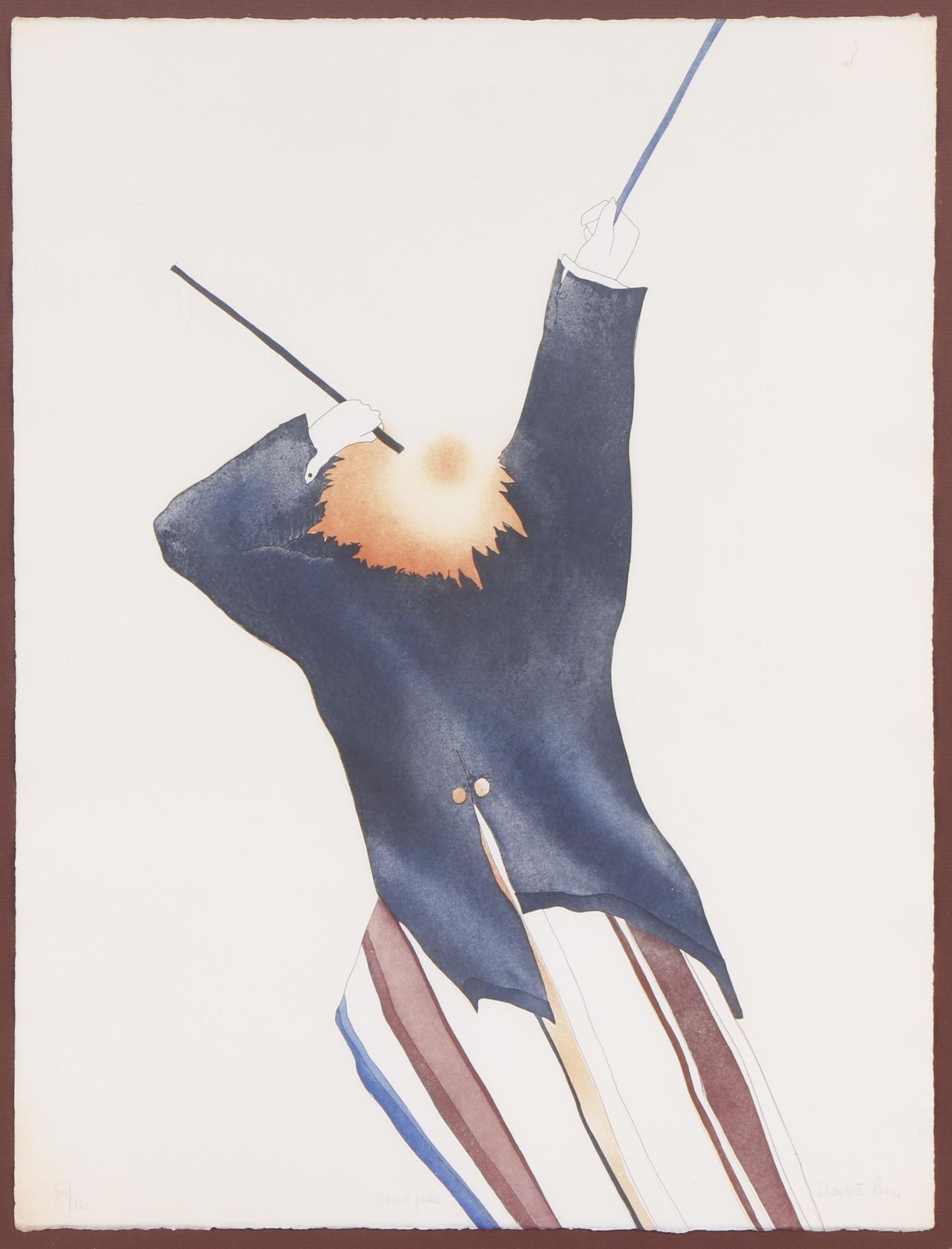 Charlotte Reine Color Etching "Accord Perdu"