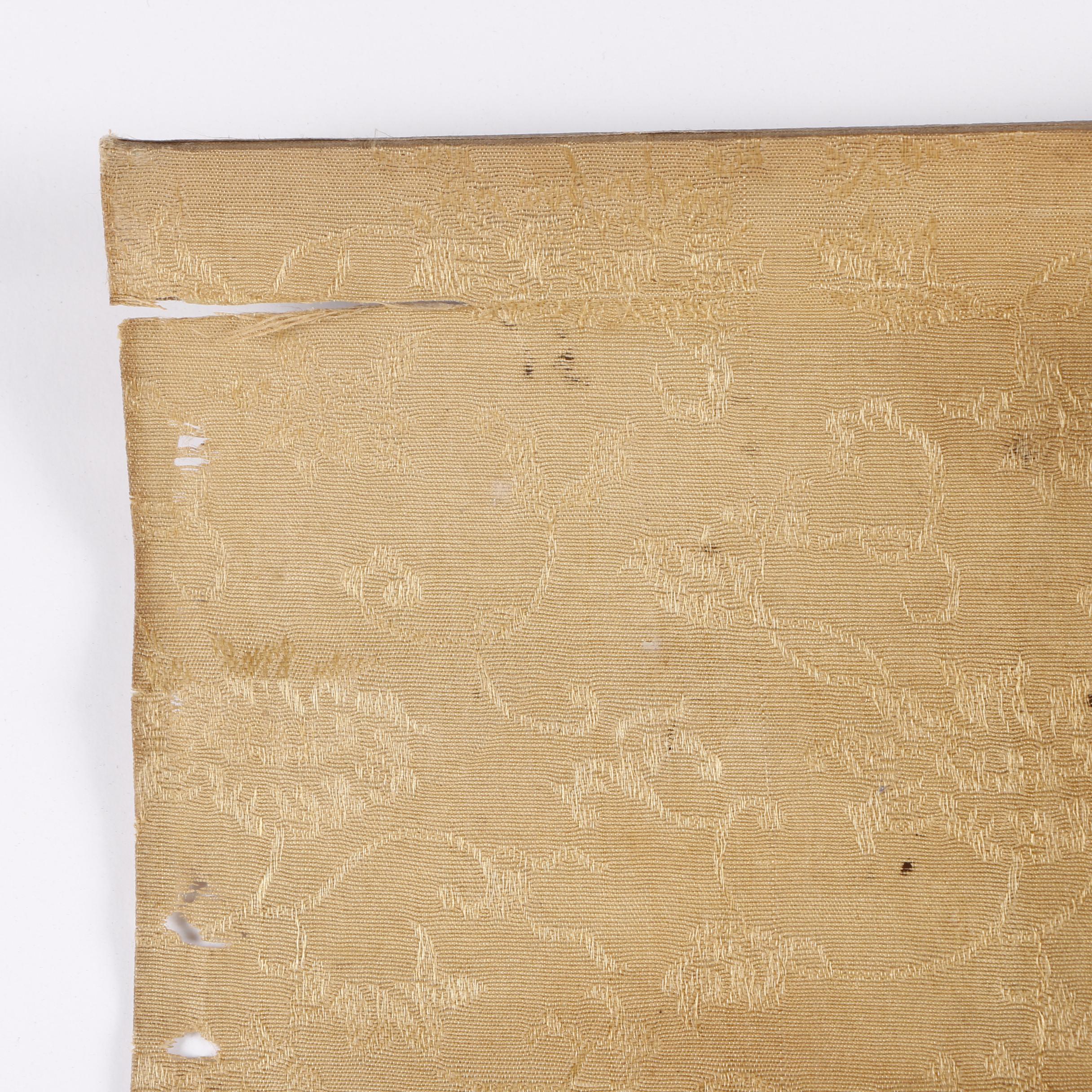 East Asian Ink & Gouache Painting Hanging Scroll of a Cranes