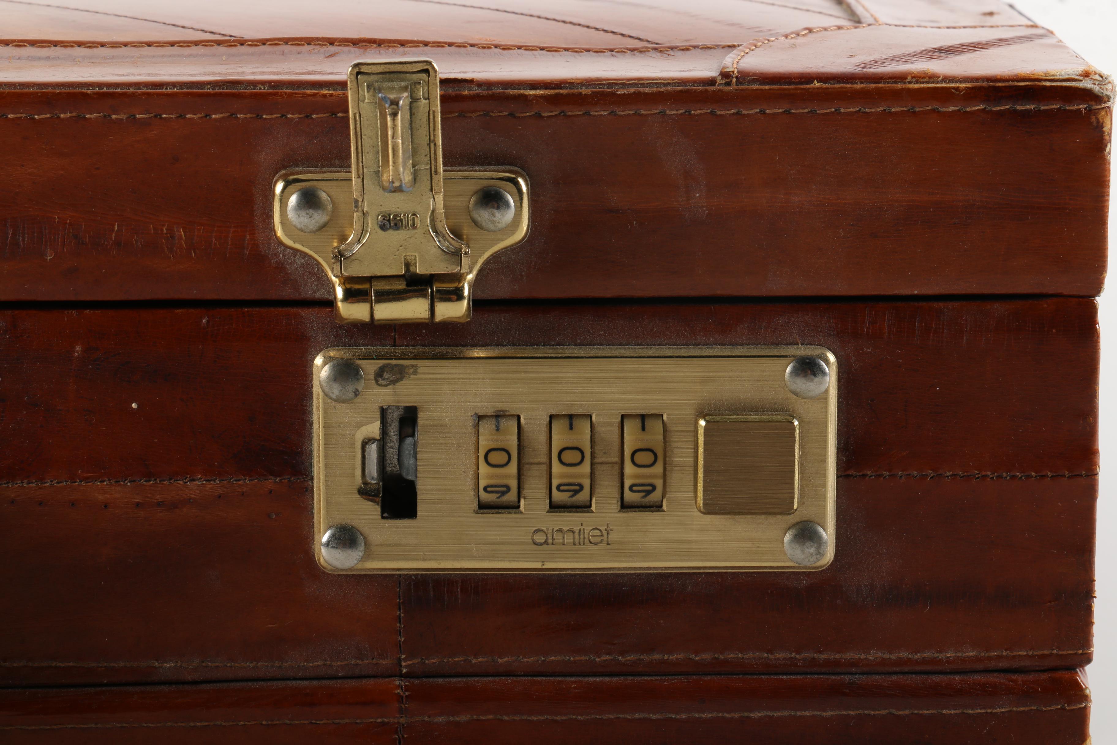 Leather Patchwork Briefcase