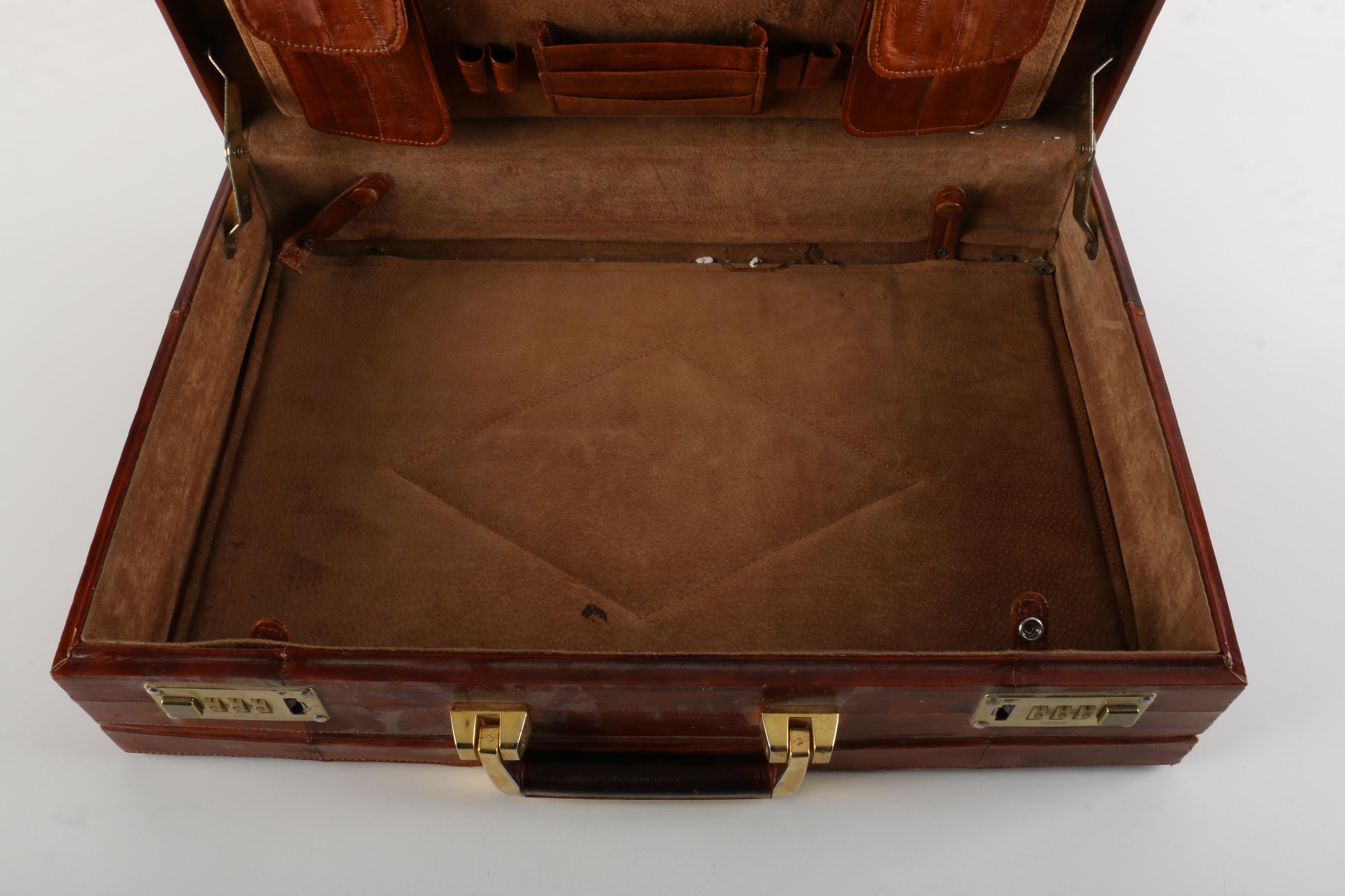 Leather Patchwork Briefcase