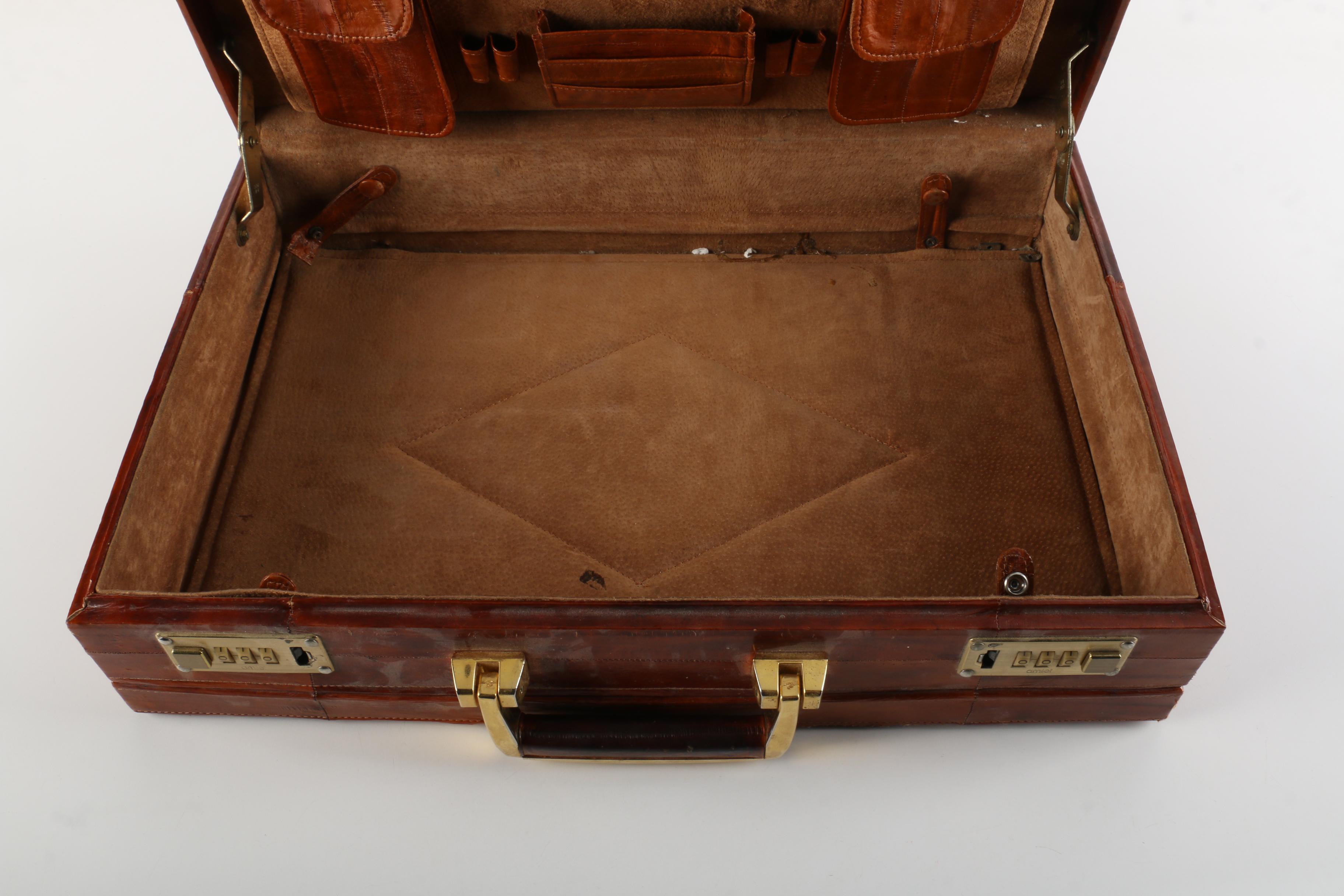 Leather Patchwork Briefcase