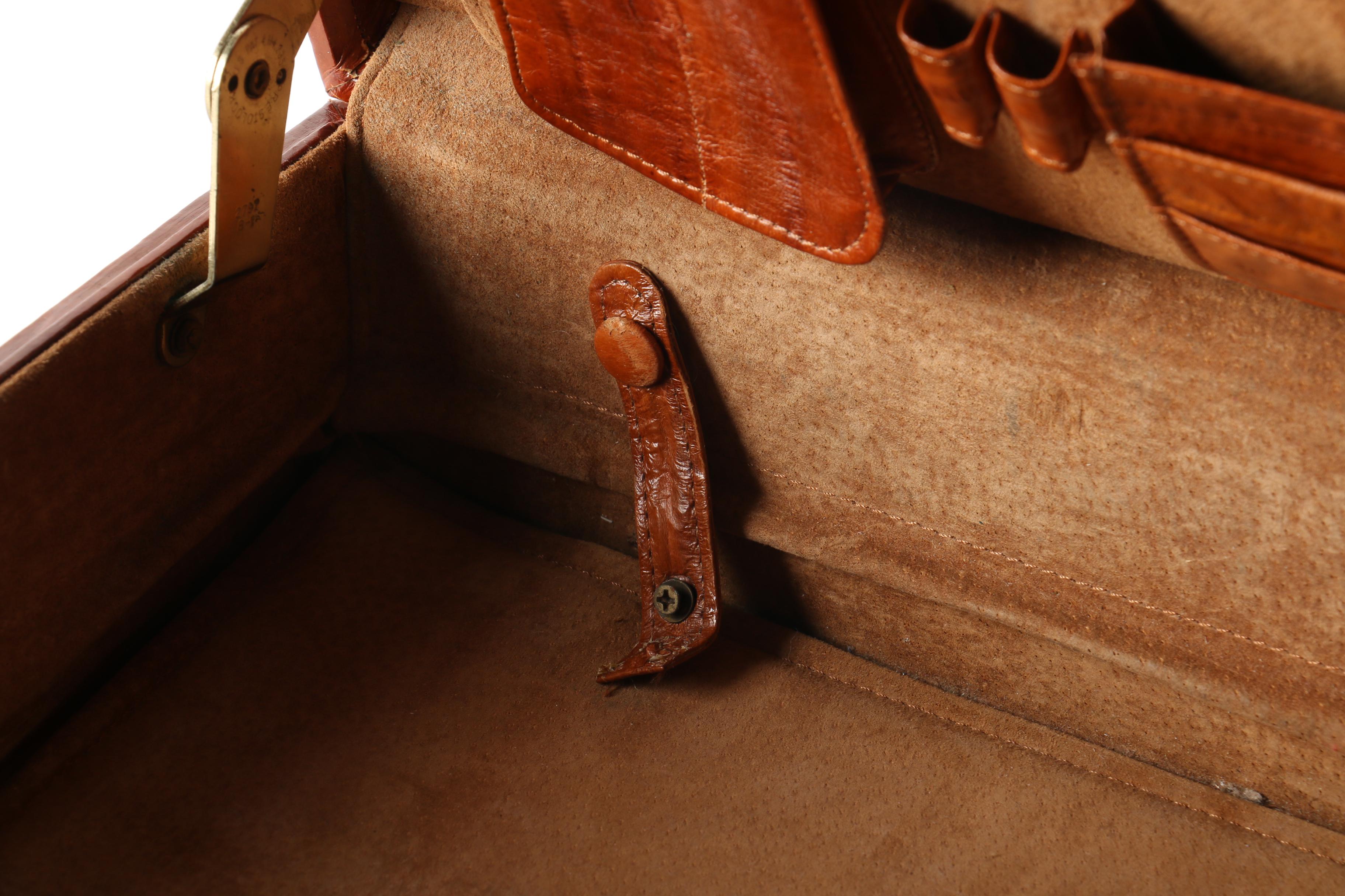 Leather Patchwork Briefcase