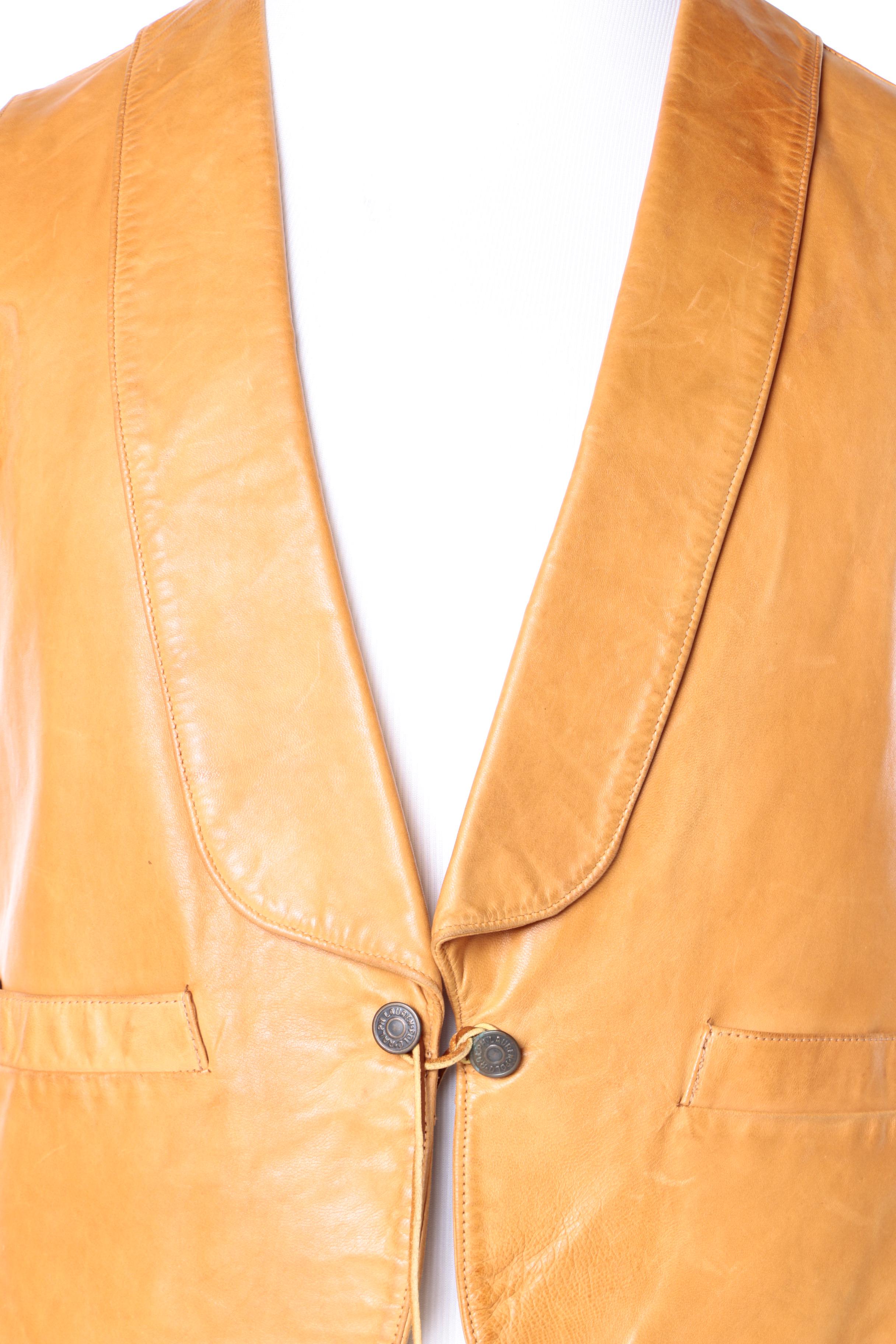 Ralph Lauren Lambskin and Cotton Vests