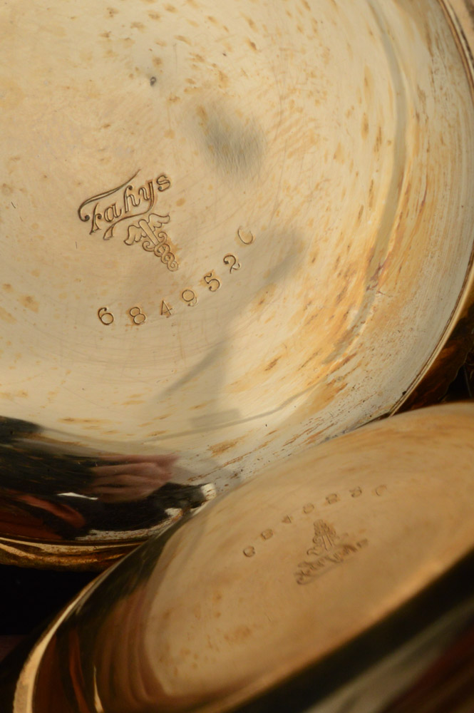 Antique Waltham 14K Yellow Gold Plate Pocket Watch with Blood Stone Fob