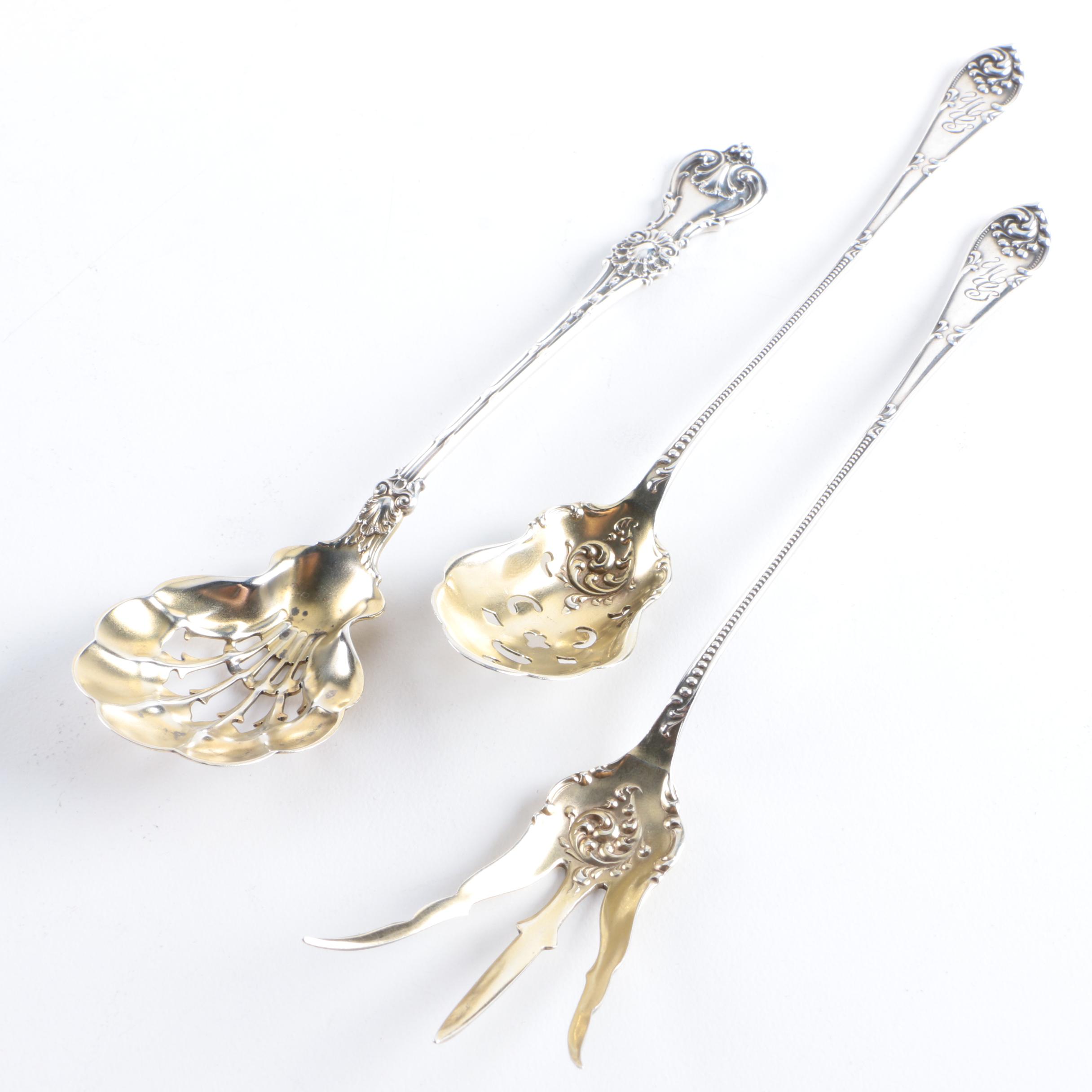 Gorham Sterling Silver Art Nouveau Style Dish and Assorted Sterling Silver