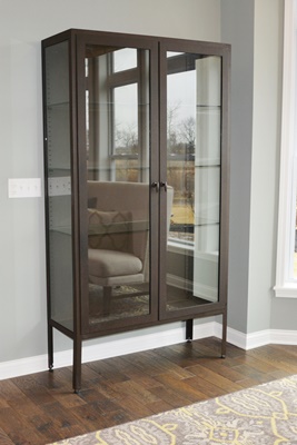 Metal Apothecary Style Display Cabinet