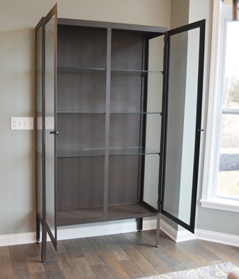 Metal Apothecary Style Display Cabinet