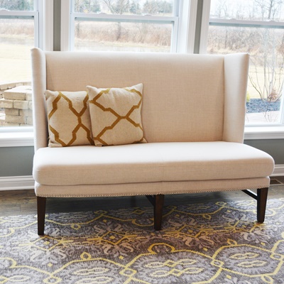 Upholstered Banquette Bench Settee
