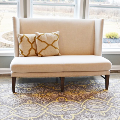 Upholstered Banquette Bench Settee