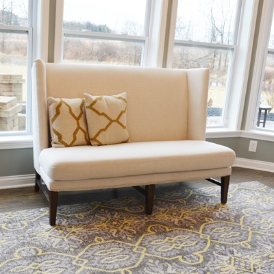 Upholstered Banquette Bench Settee