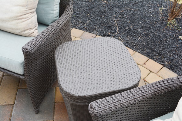 Hampton Bay Patio Chairs, Ottomans and Storage Table