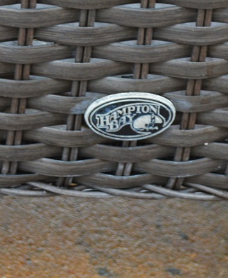 Hampton Bay Patio Chairs, Ottomans and Storage Table