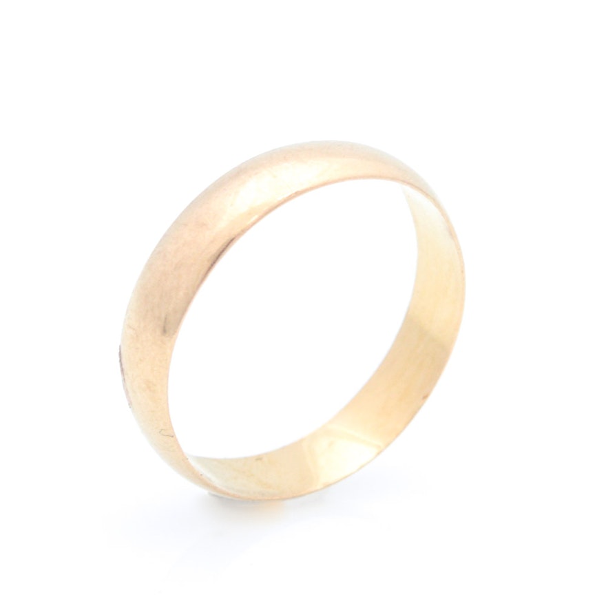 22K Yellow Gold Wedding Band