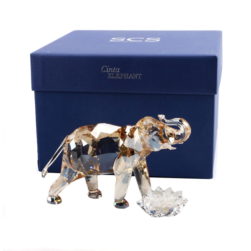 Swarovski Crystal "Cinta" Elephant Figurine