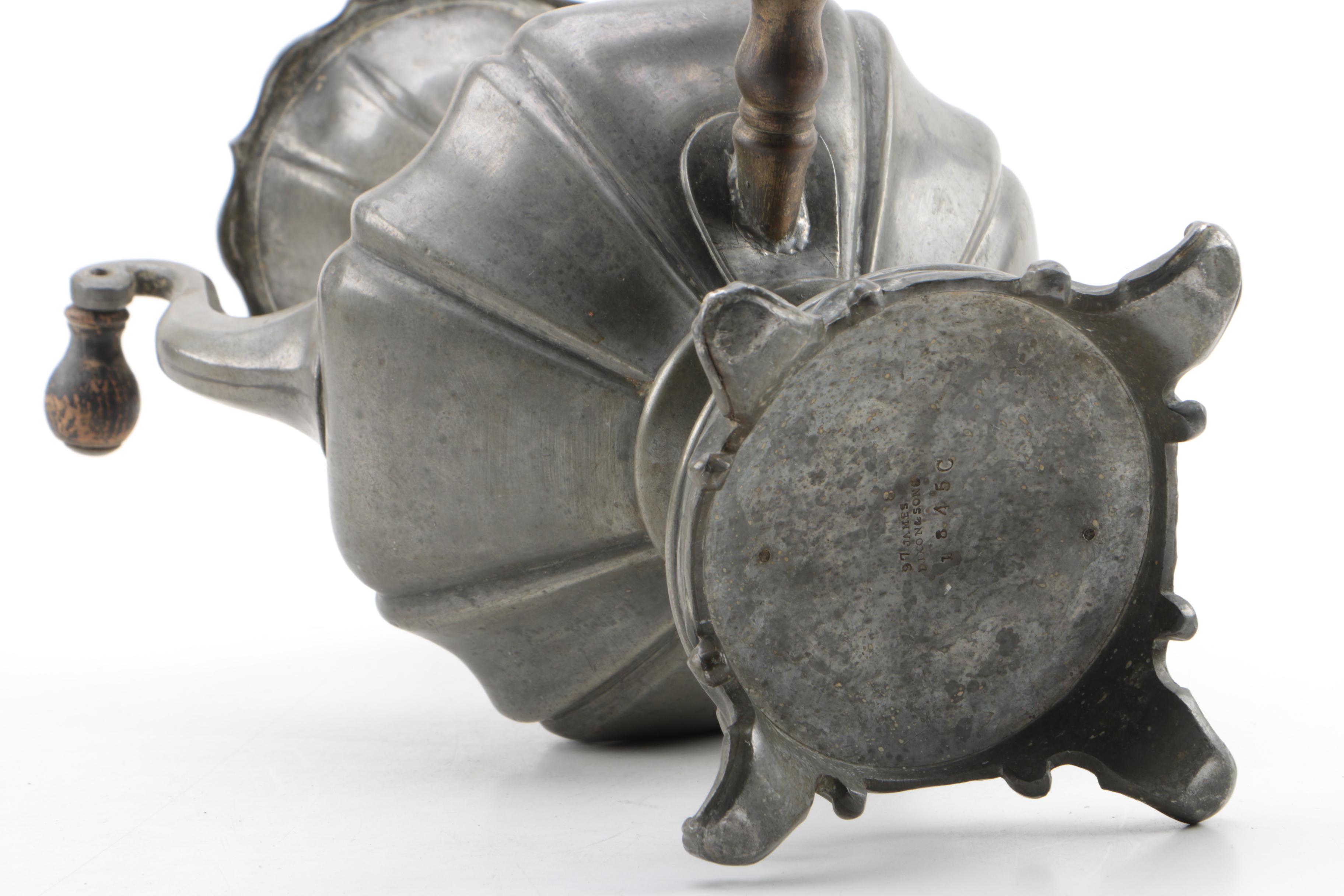 James Dixon & Sons Pewter Samovar