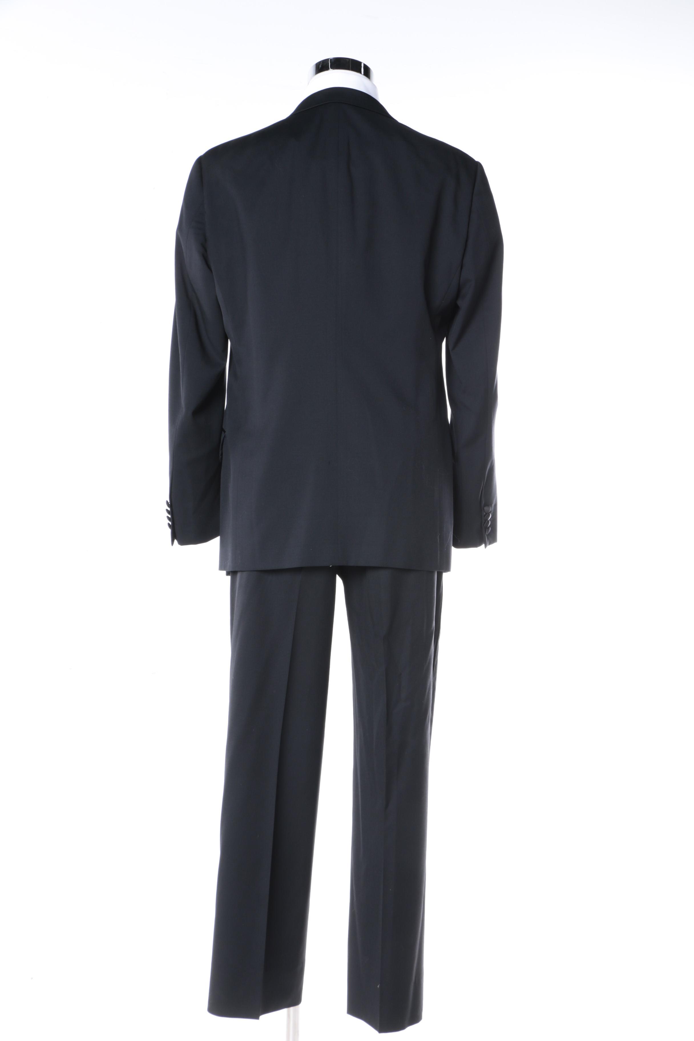 Men's Armani Collezioni Tuxedo, Tuxedo Shirt, Bow Ties and Suspenders