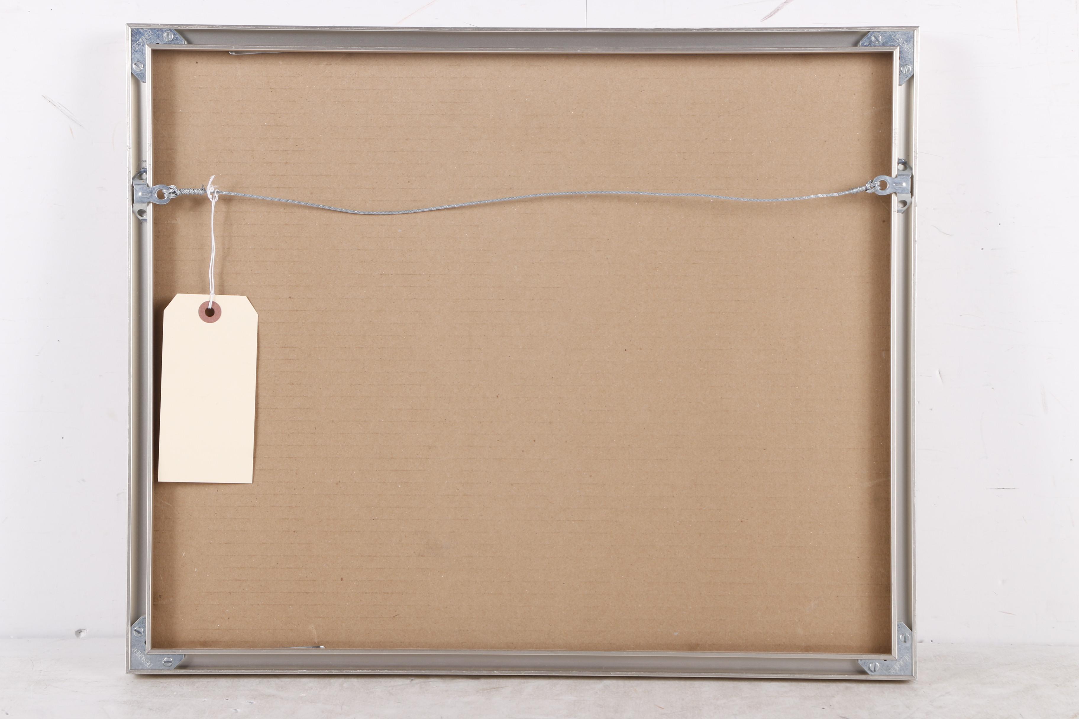 Robert Dowd Colored Pencil and Watercolor Drawing of a Stamp