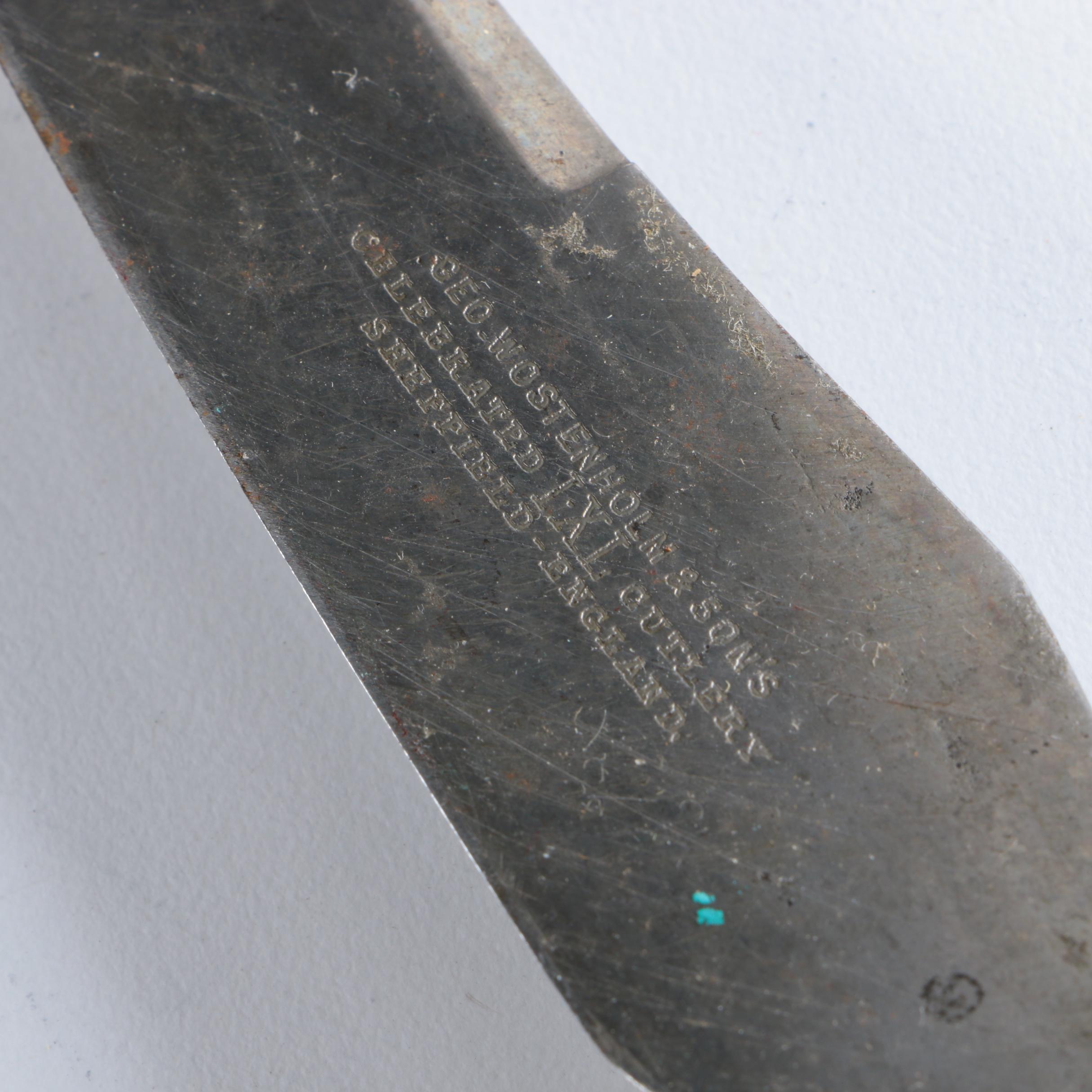 Sanders & Bowers Ltd. Knife and Other Serveware with Antler-Handled Utensils