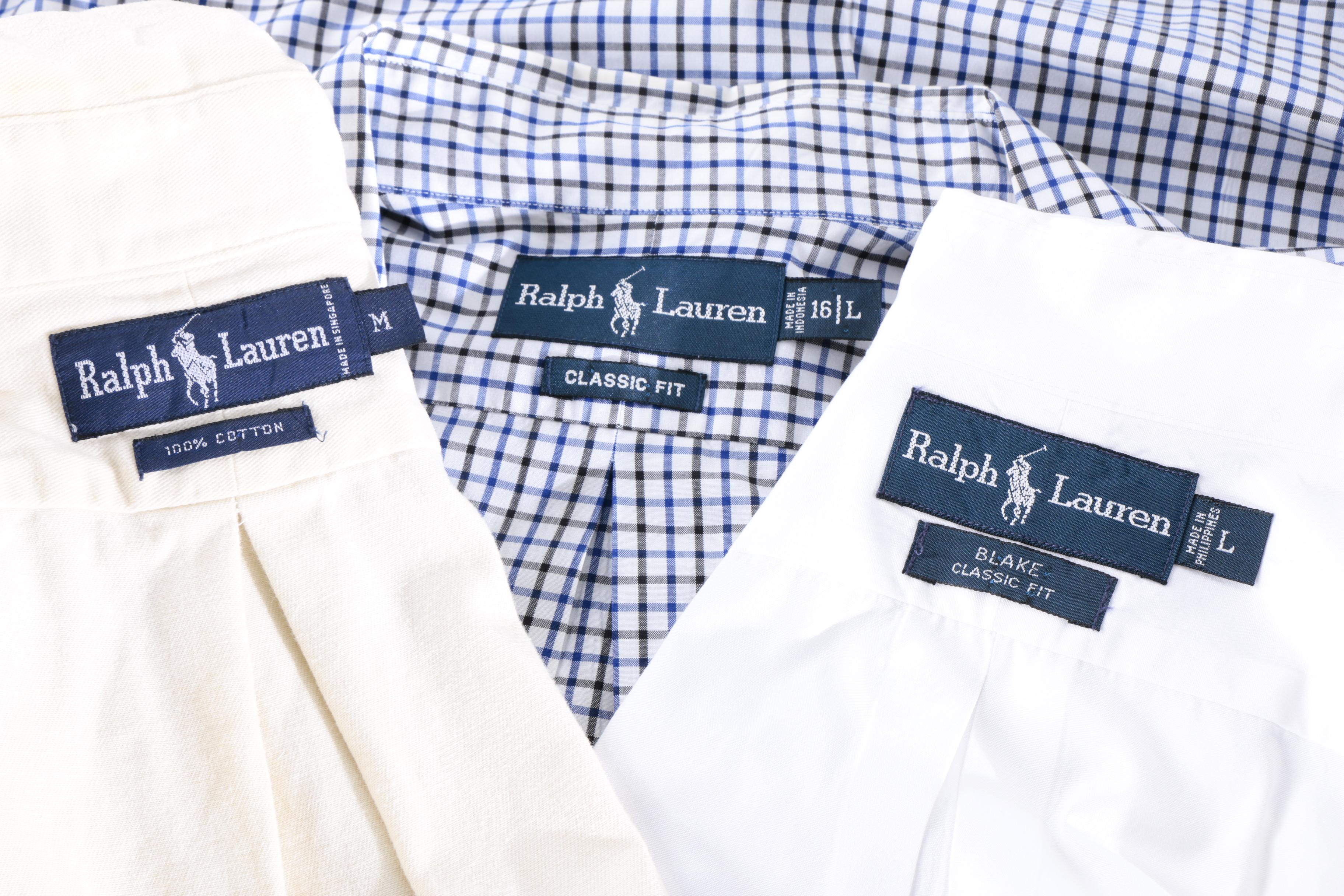 Men's Polo Ralph Lauren Button-Down Collar Shirts