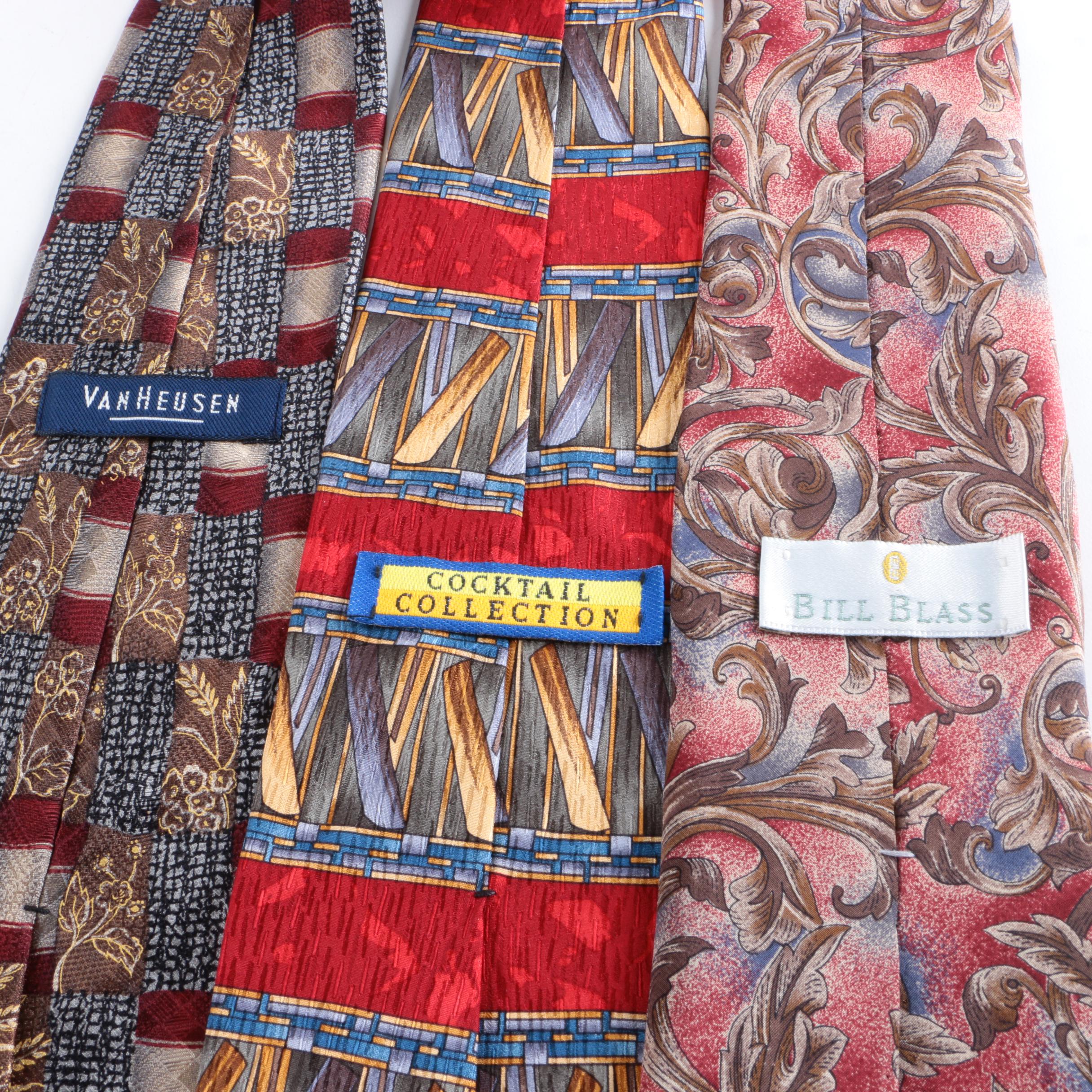 Men's Neckties Including Vintage Nicole Miller and Geoffrey Beene