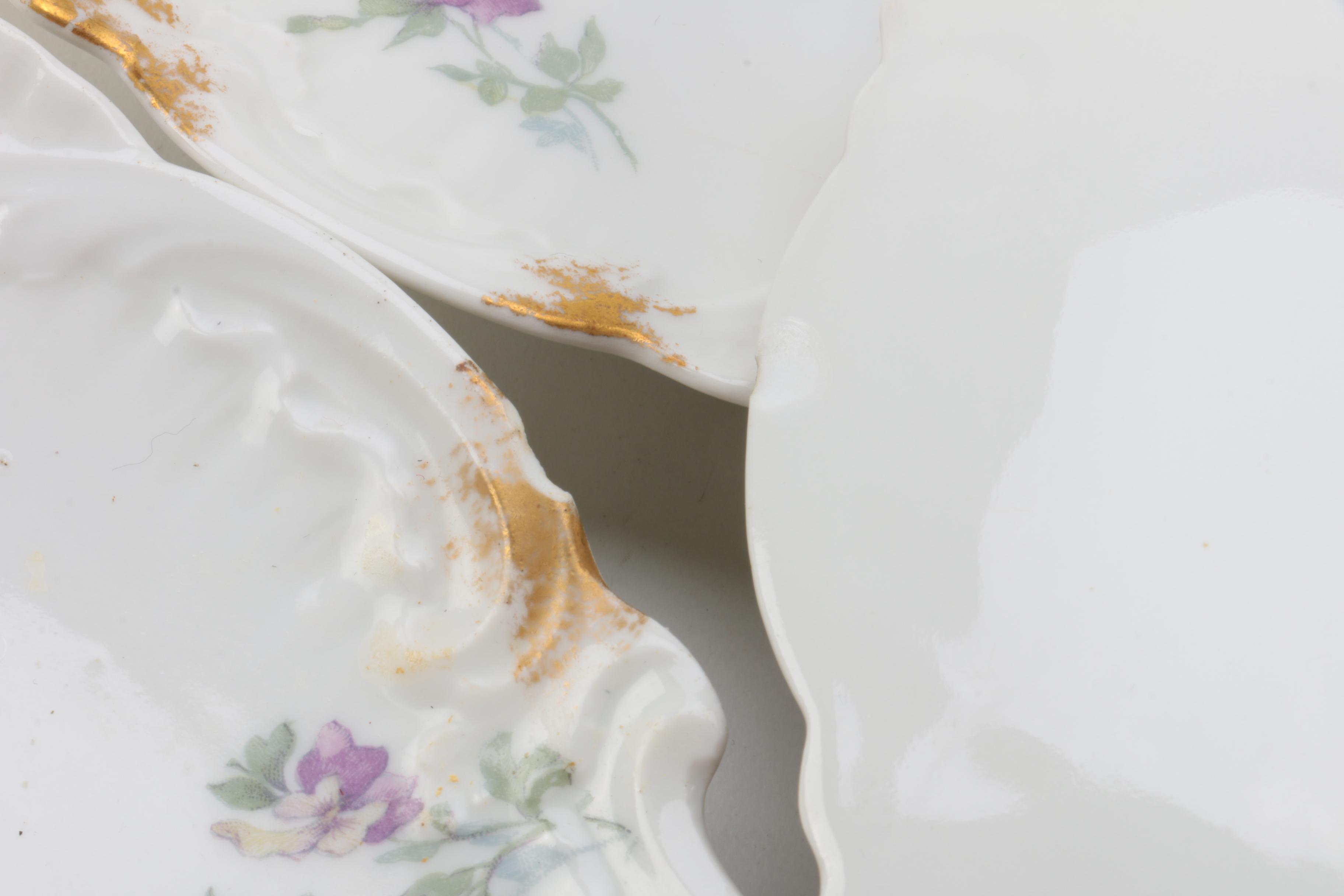 Antique Delinieres and Co. Limoges Porcelain Tableware