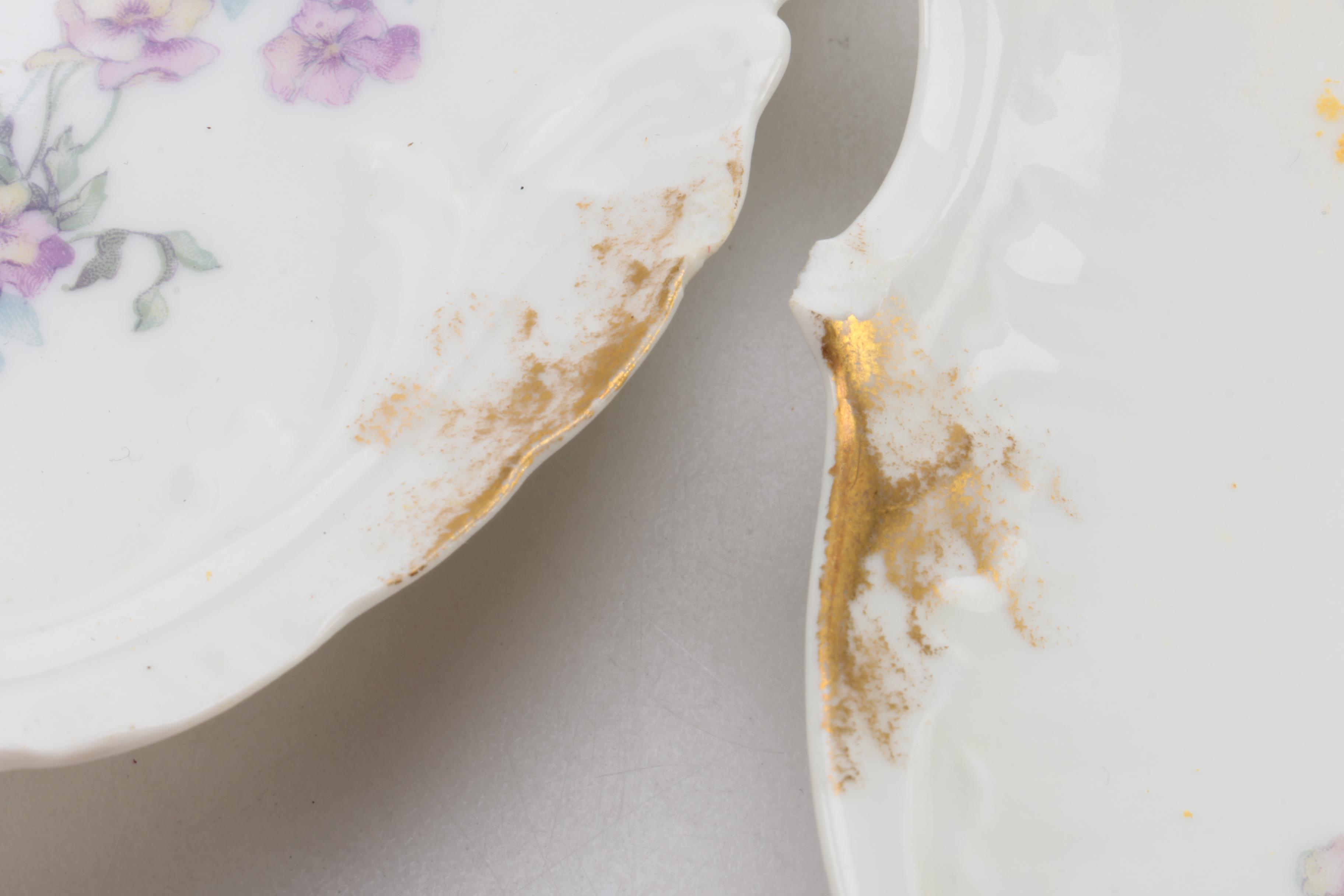 Antique Delinieres and Co. Limoges Porcelain Tableware