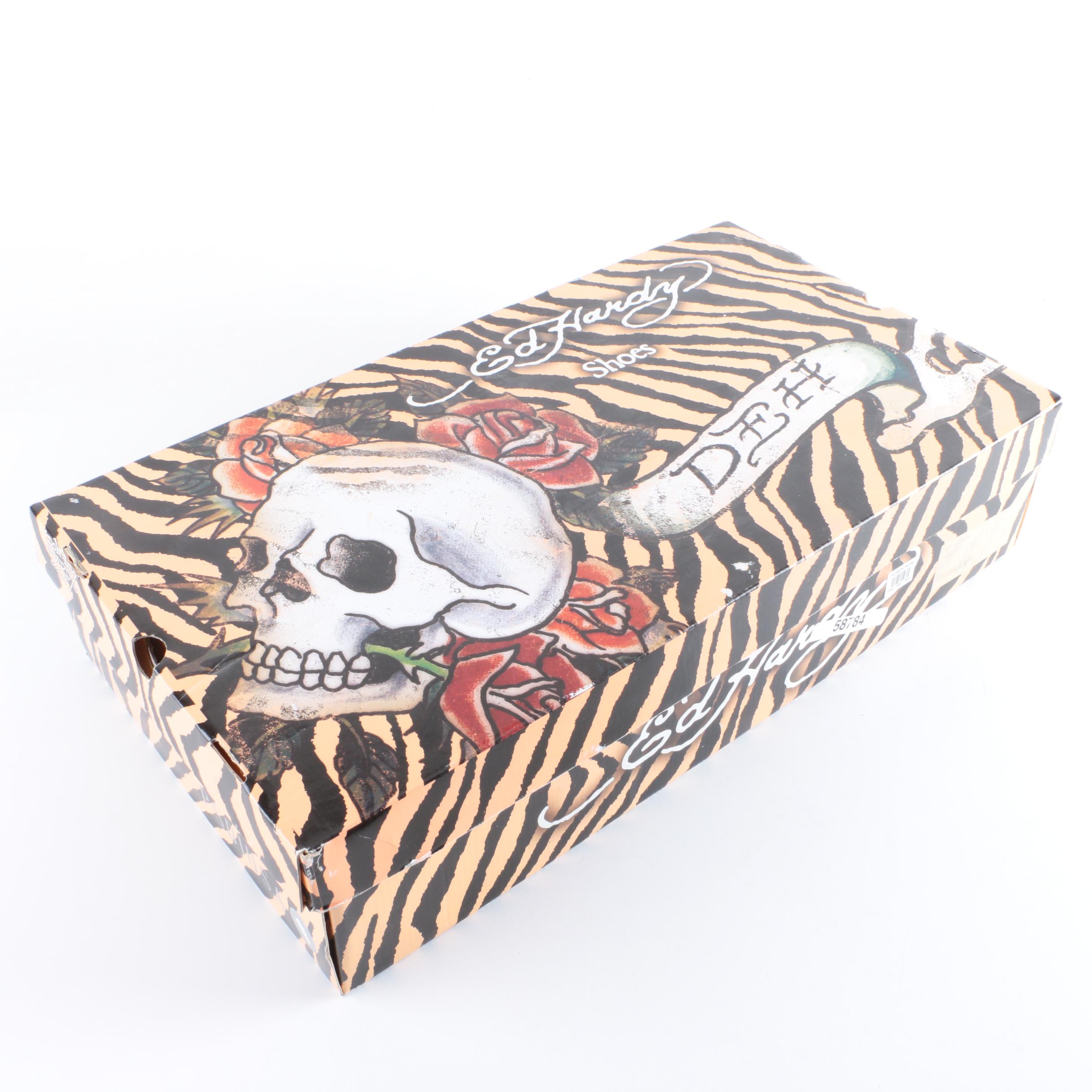 Women's Ed Hardy Suede Embellished Boots