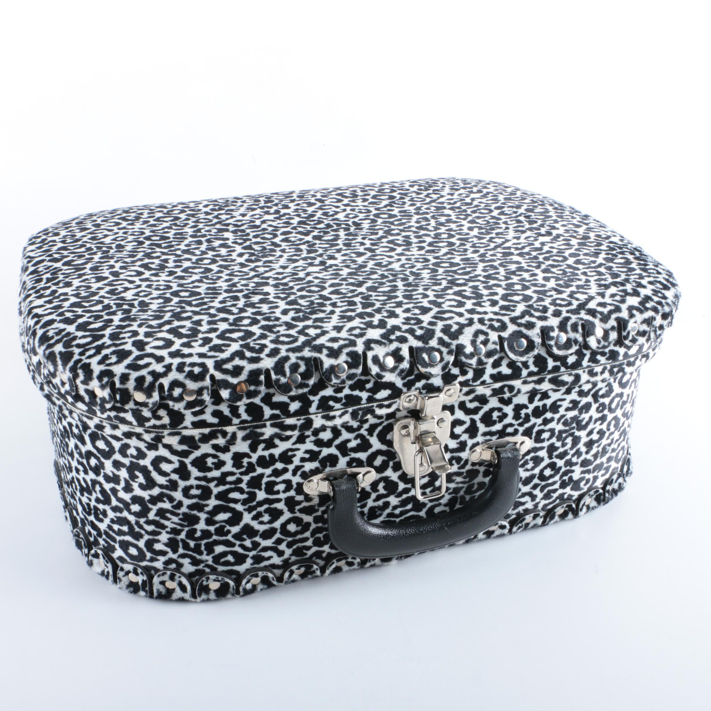 Jolie Co. Leopard Print Suitcase
