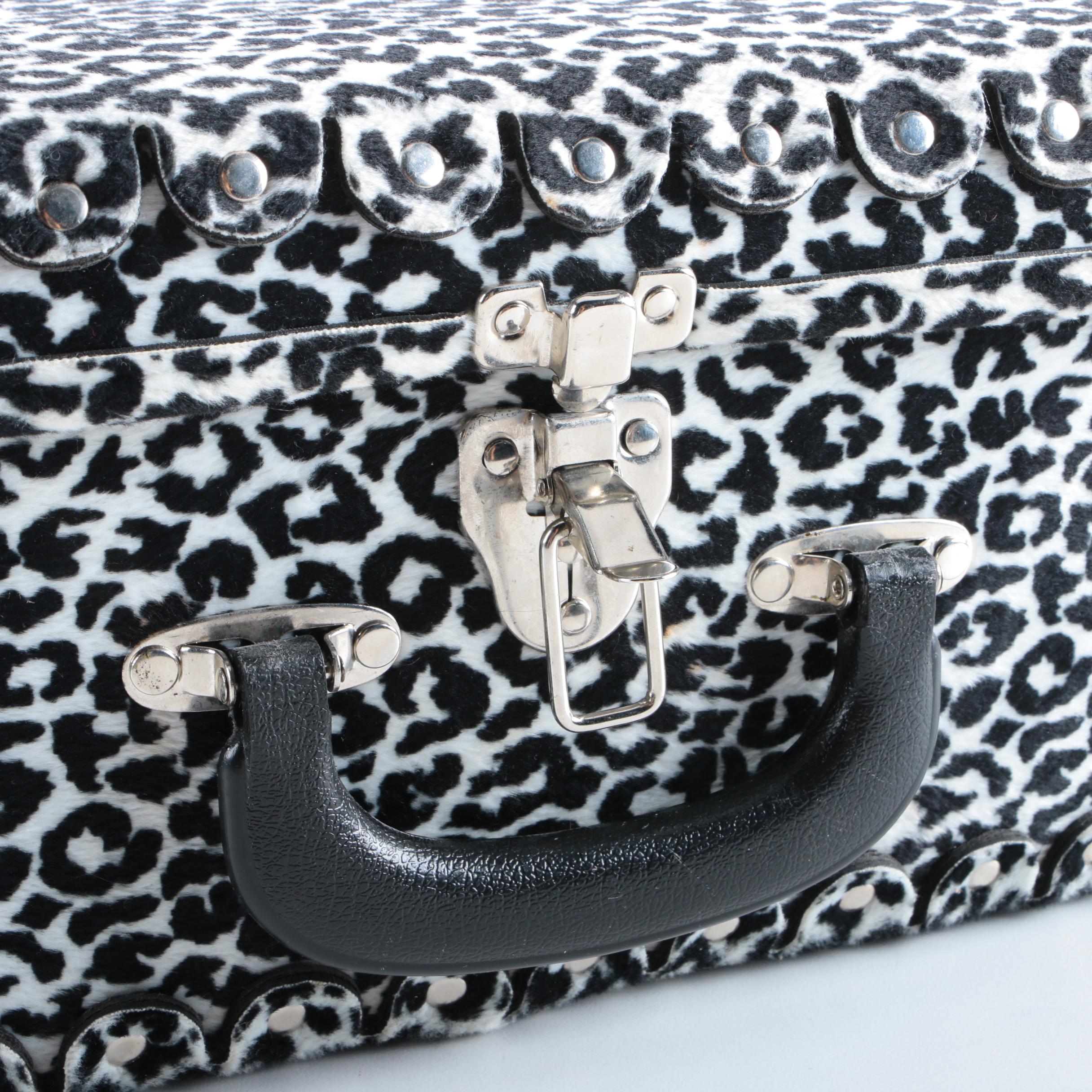 Jolie Co. Leopard Print Suitcase