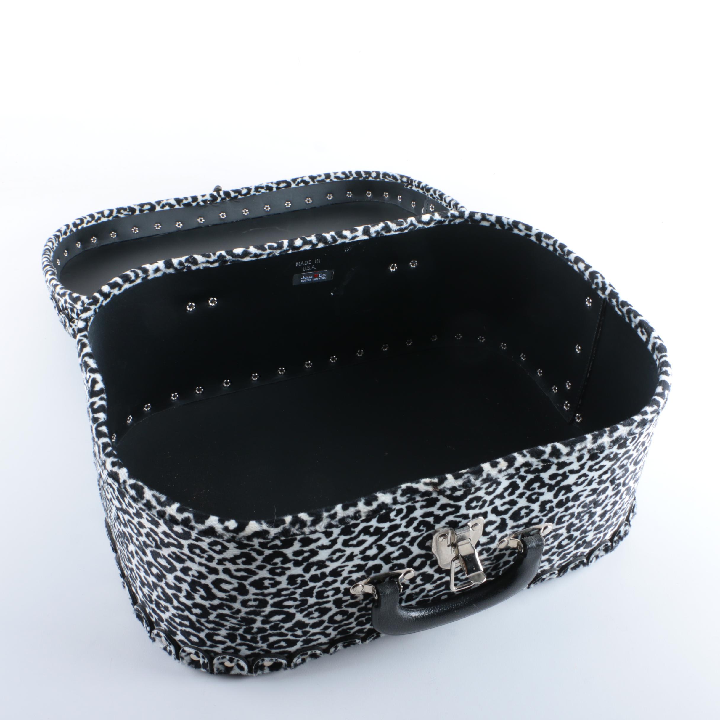 Jolie Co. Leopard Print Suitcase