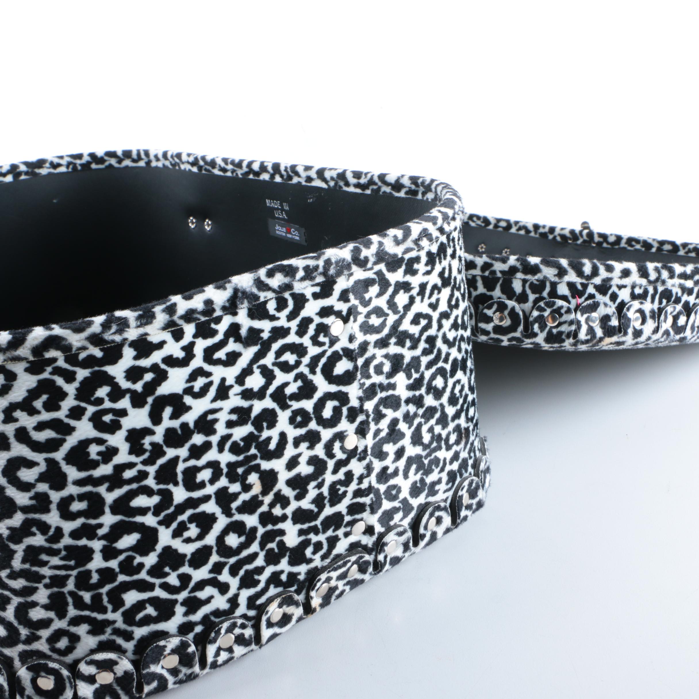 Jolie Co. Leopard Print Suitcase