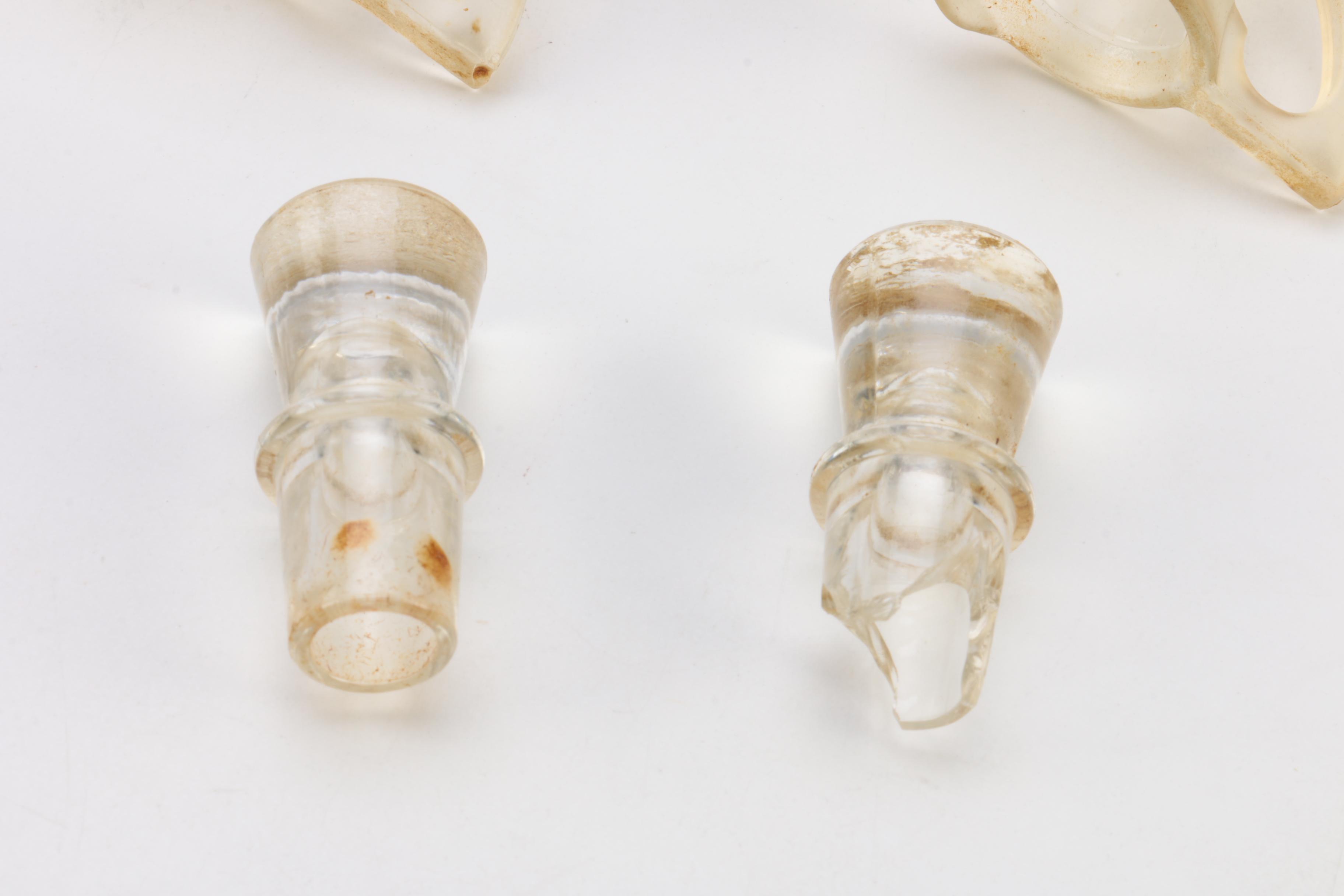 Vintage Frosted Glass Cruets