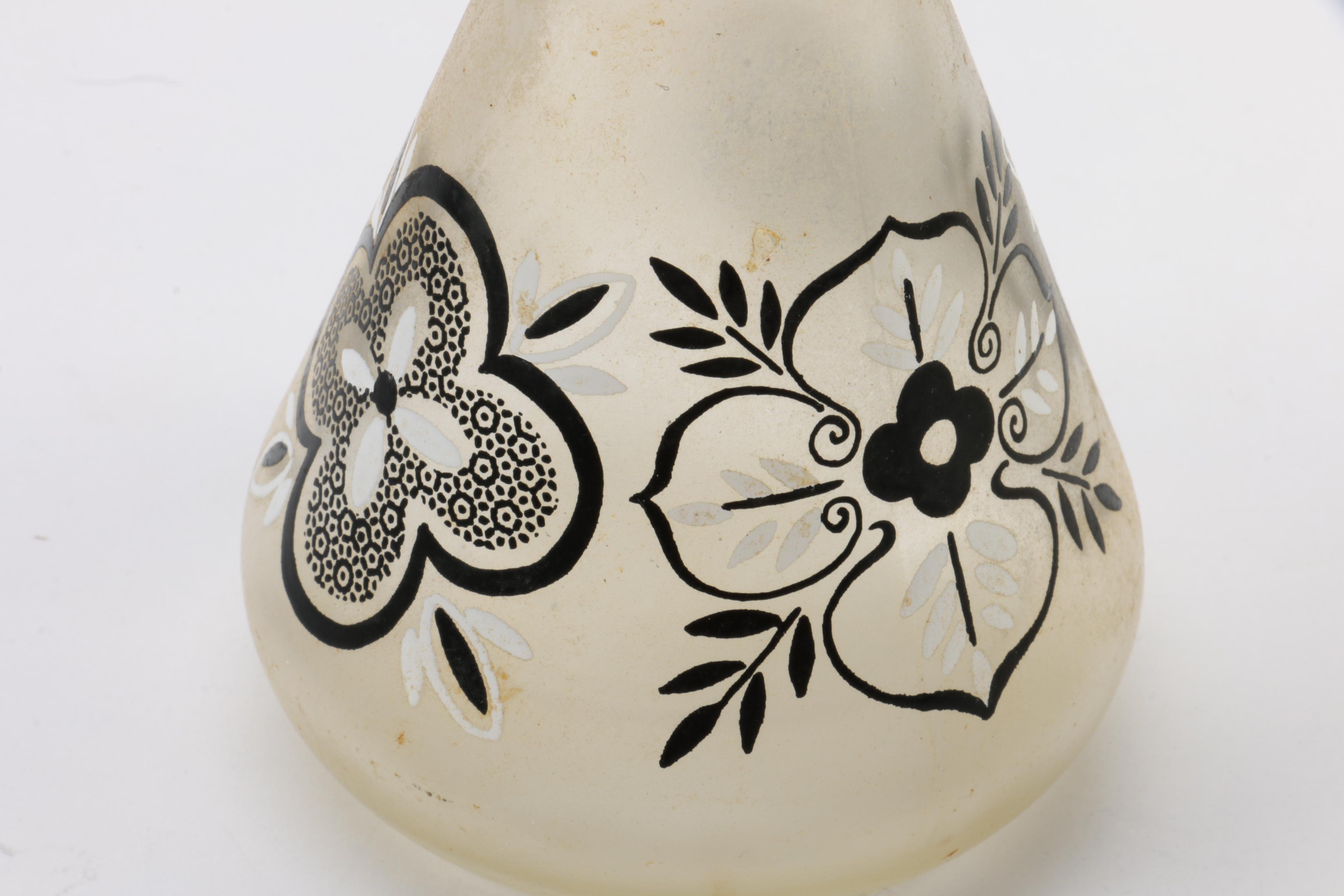 Vintage Frosted Glass Cruets