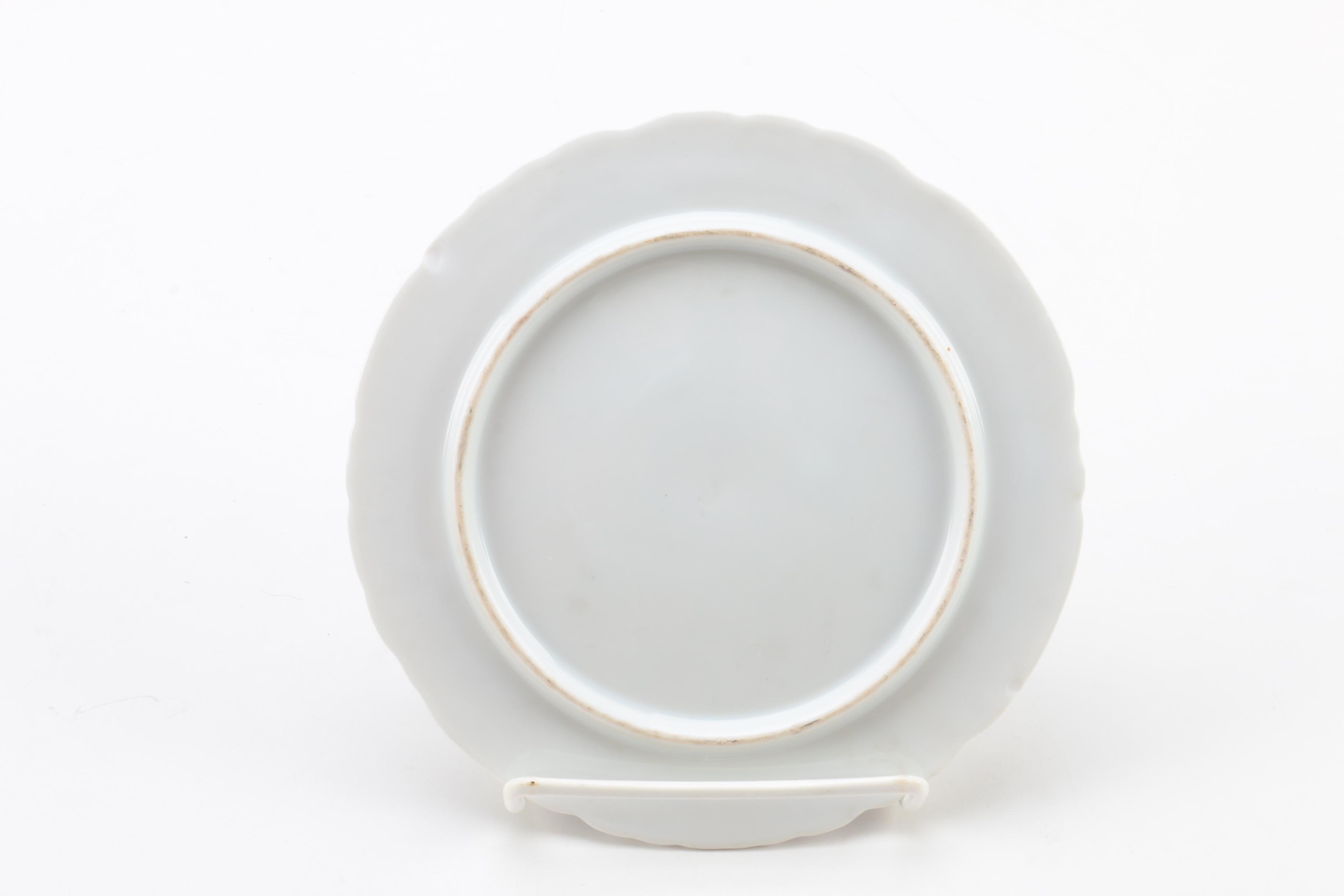 Vintage Hand Painted Teapot and Tableware