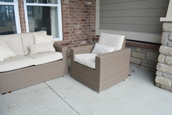 Threshold "Heatherstone" Wicker Patio Chairs and Loveseat