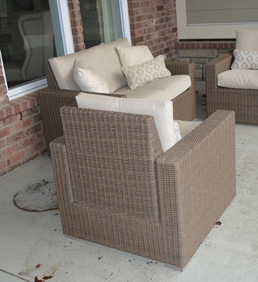 Threshold "Heatherstone" Wicker Patio Chairs and Loveseat
