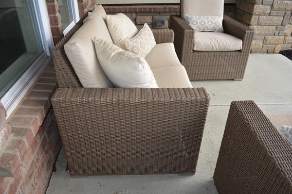 Threshold "Heatherstone" Wicker Patio Chairs and Loveseat