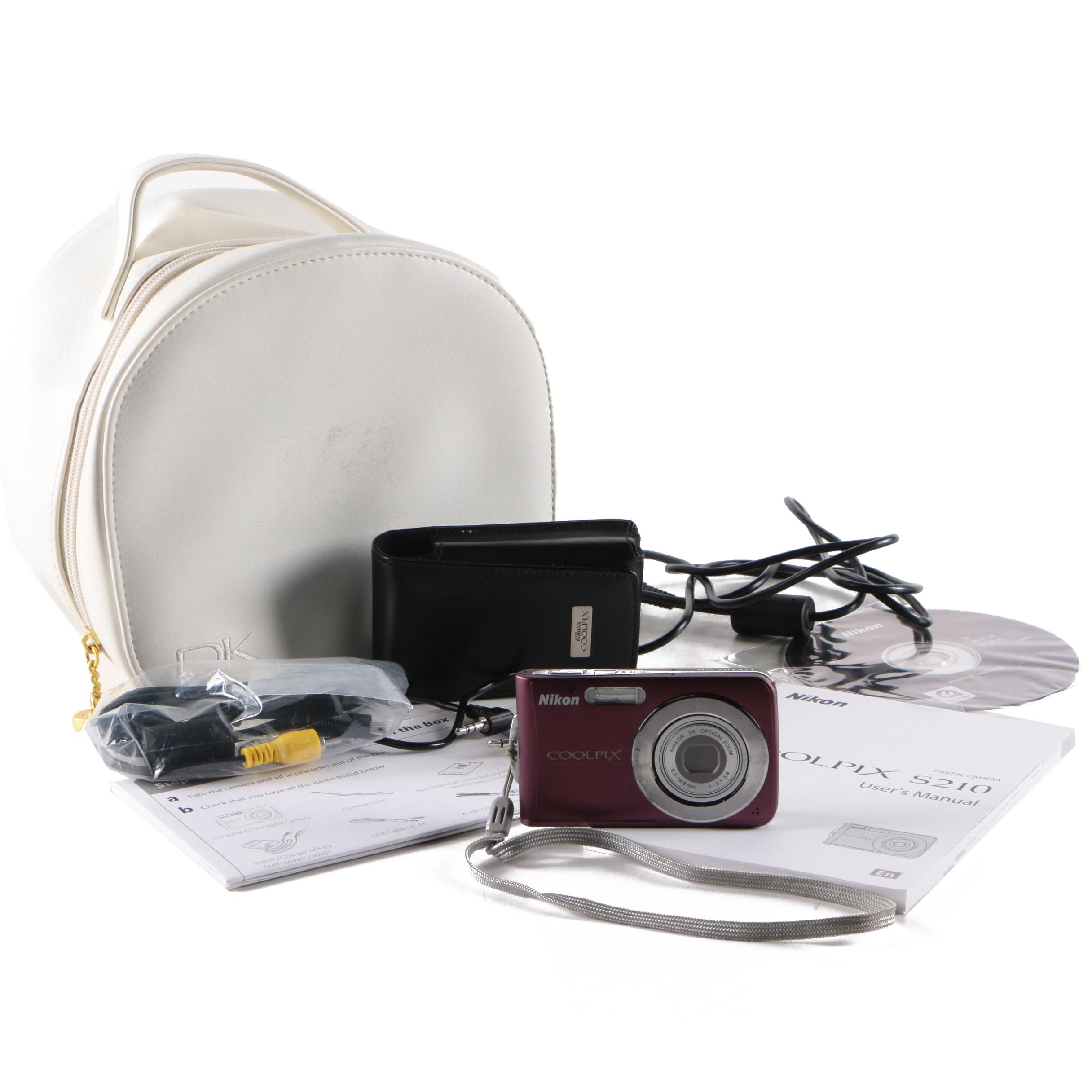 Nikon Coolpix S210 Camera with Accessories