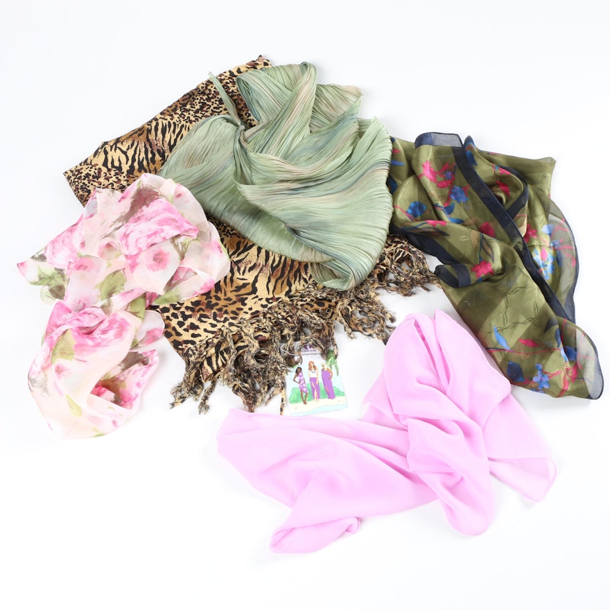 Scarves and Wraps Including Laura Ashley