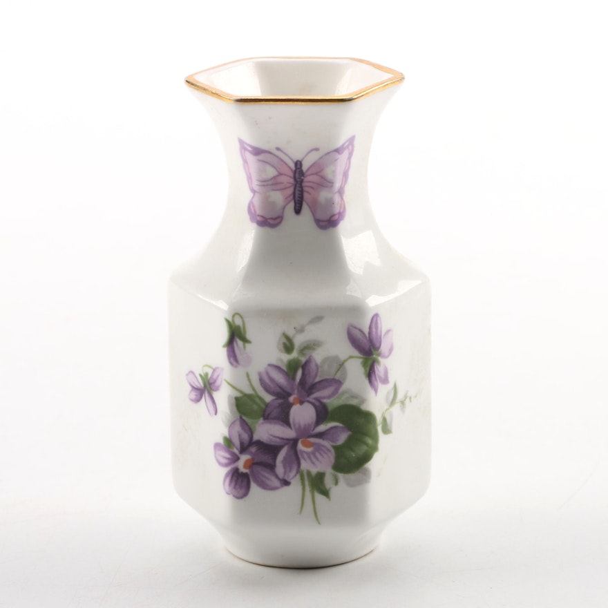 Vintage Aynsley Miniature Porcelain Vase