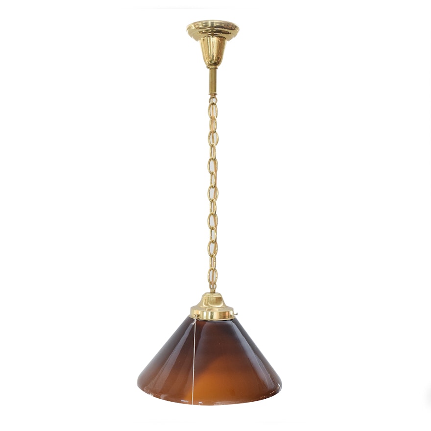 Pendant Light With Conical Shade