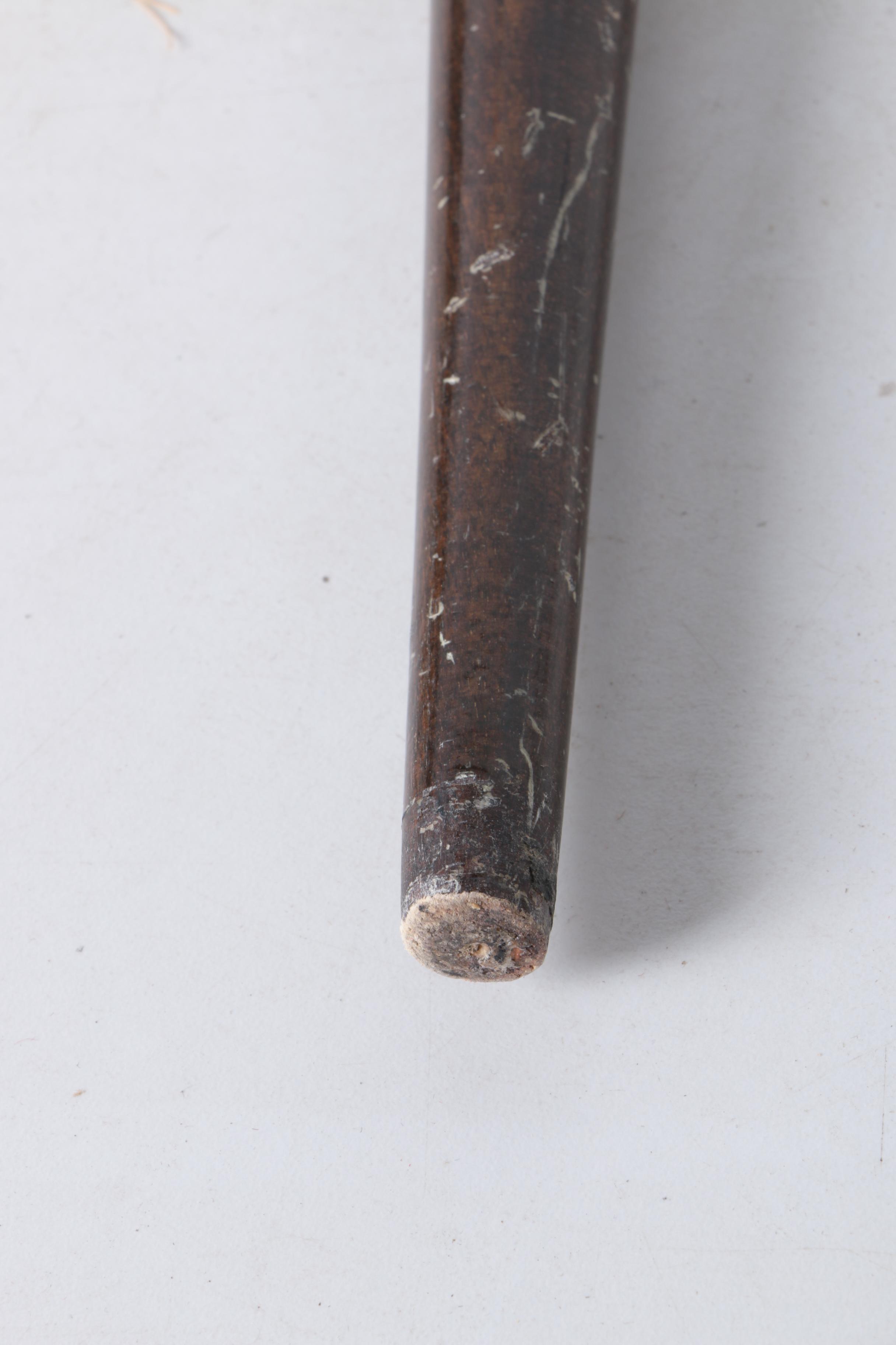 Wooden Cane with Horse Head and Hidden Vials