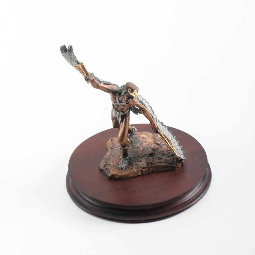 C. A. Pardell Limited Edition Metal Sculpture "Eagle Dancer"