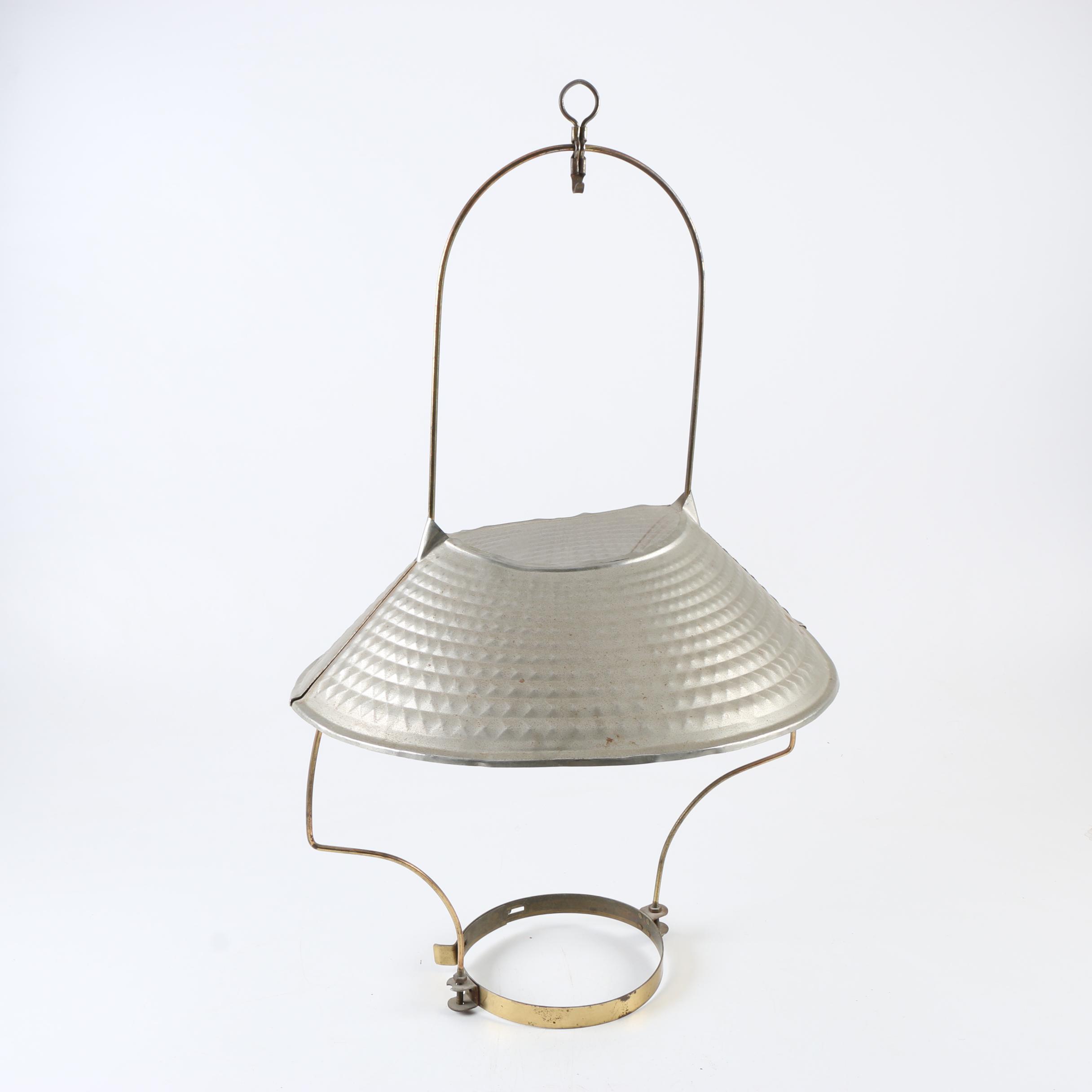 Antique Brass Hanging Oil Lamp